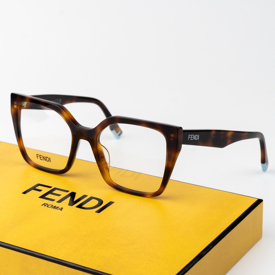 NEW Fendi FE50002I WAY 053 Square Oversized Eyeglasses