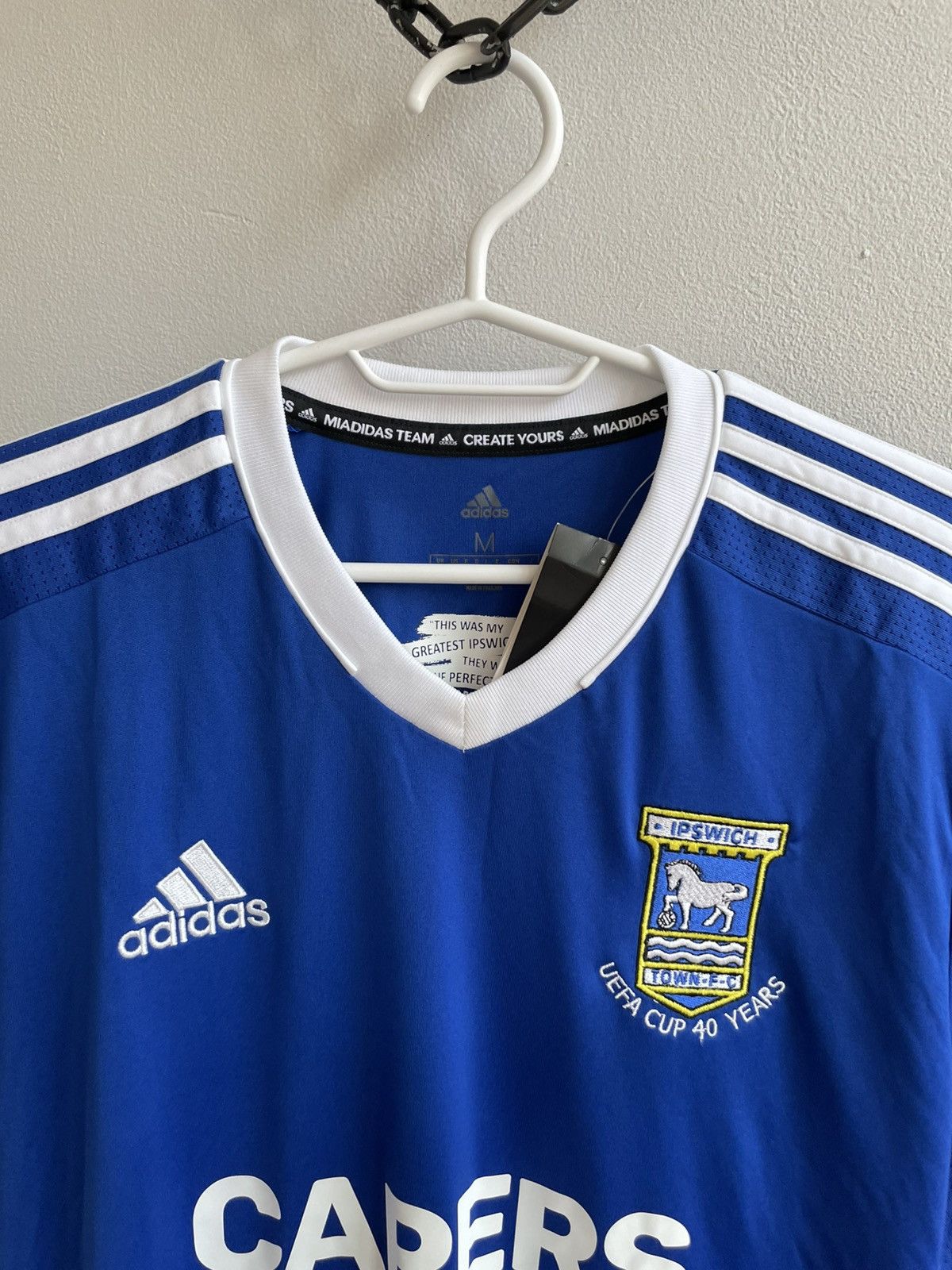 Adidas NEW IPSWICH TOWN 2020 2021 HOME SOCCER JERSEY FOOTBALL SHIRT Size US M / EU 48-50 / 2 - 7 Thumbnail