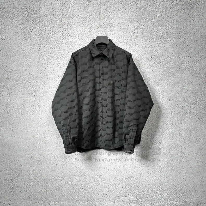 Balenciaga Balenciaga Double B Buckle Printed Fleece Jacket Size US S / EU 44-46 / 1 - 1 Thumbnail