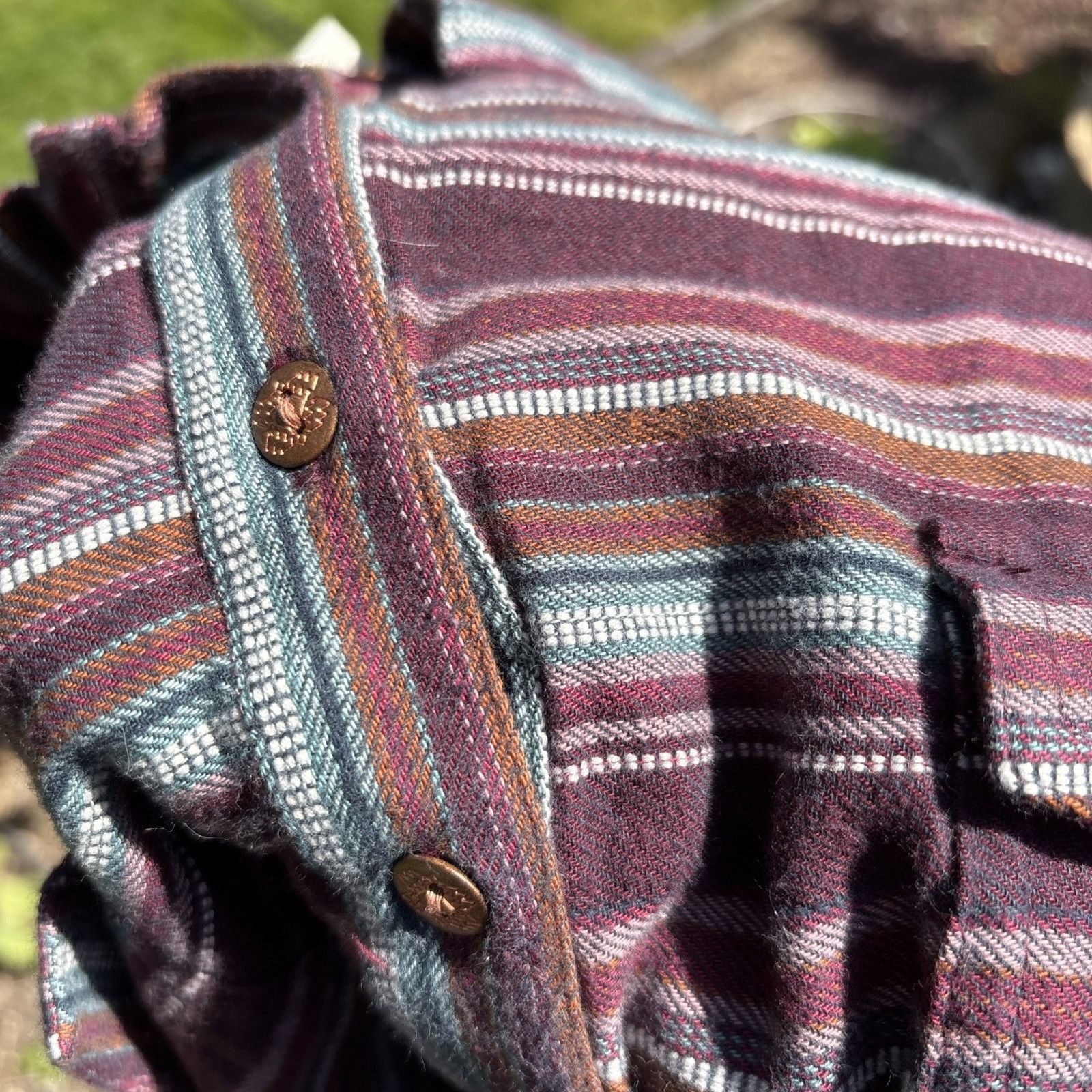 Ariat Ariat Billie Jean Western Shirt Womens XXL Aztec Stripe Burg Size XXL / US 16-18 / IT 52-54 - 12 Thumbnail