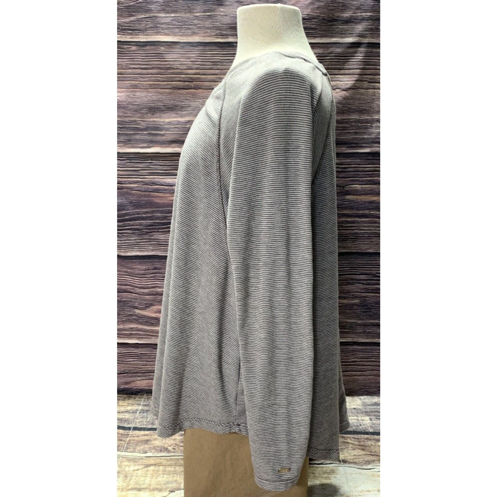 Tommy Hilfiger Tommy Hilfiger Pullover Woman’s Soft Top Casual Brown White Stripe Size M Size M / US 6-8 / IT 42-44 - 7 Thumbnail