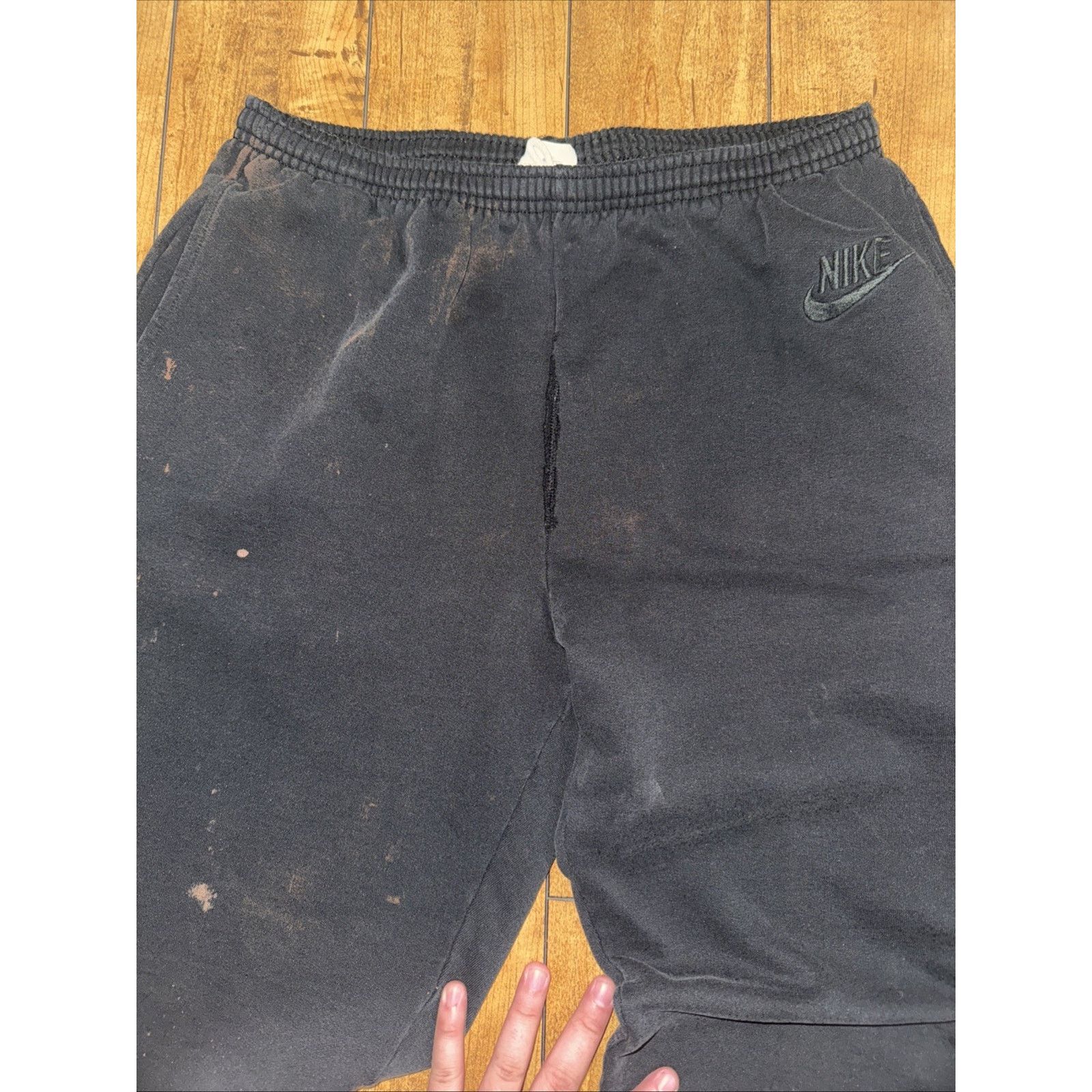 Nike × Vintage Vintage Nike Sweatpants Black USA Made Men’s 32x30 Size US 32 / EU 48 - 5 Thumbnail
