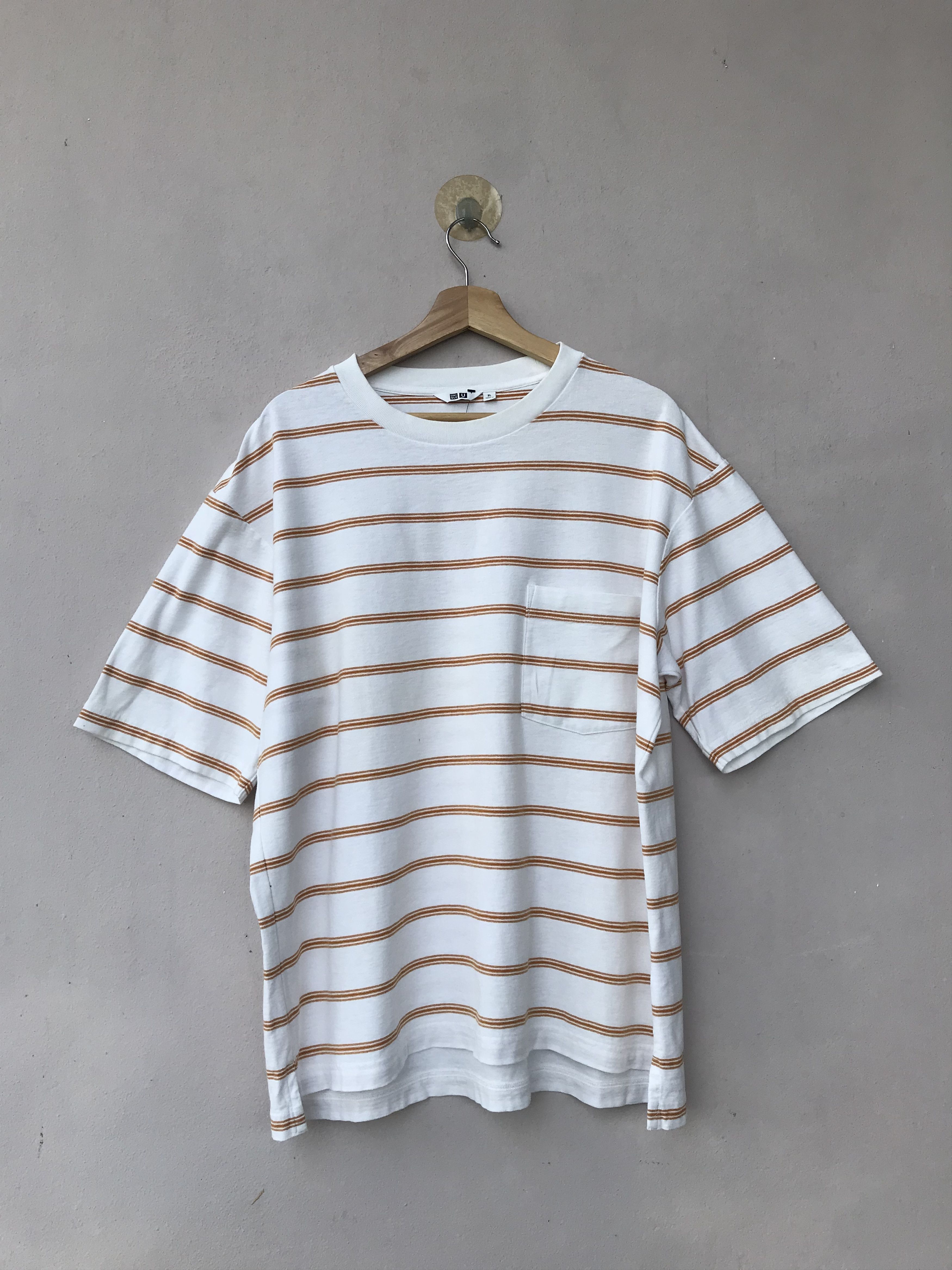 Uniqlo Uniqlo Stripes Oversized Pocket Tee Size US XL / EU 56 / 4 - 1 Thumbnail