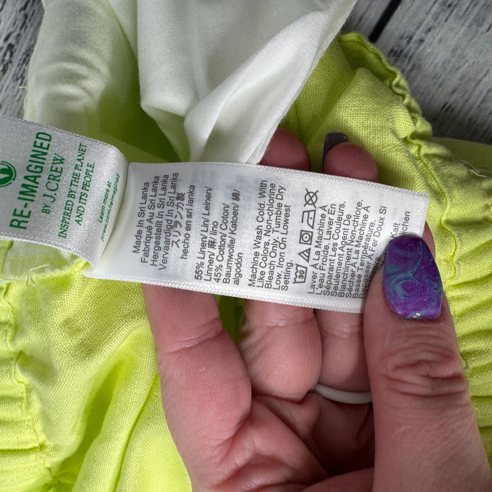 J.Crew J.Crew 18 Linen Cotton Pull-On Pants Neon Yellow Waist NWT Size 40" / US 18 - 6 Thumbnail