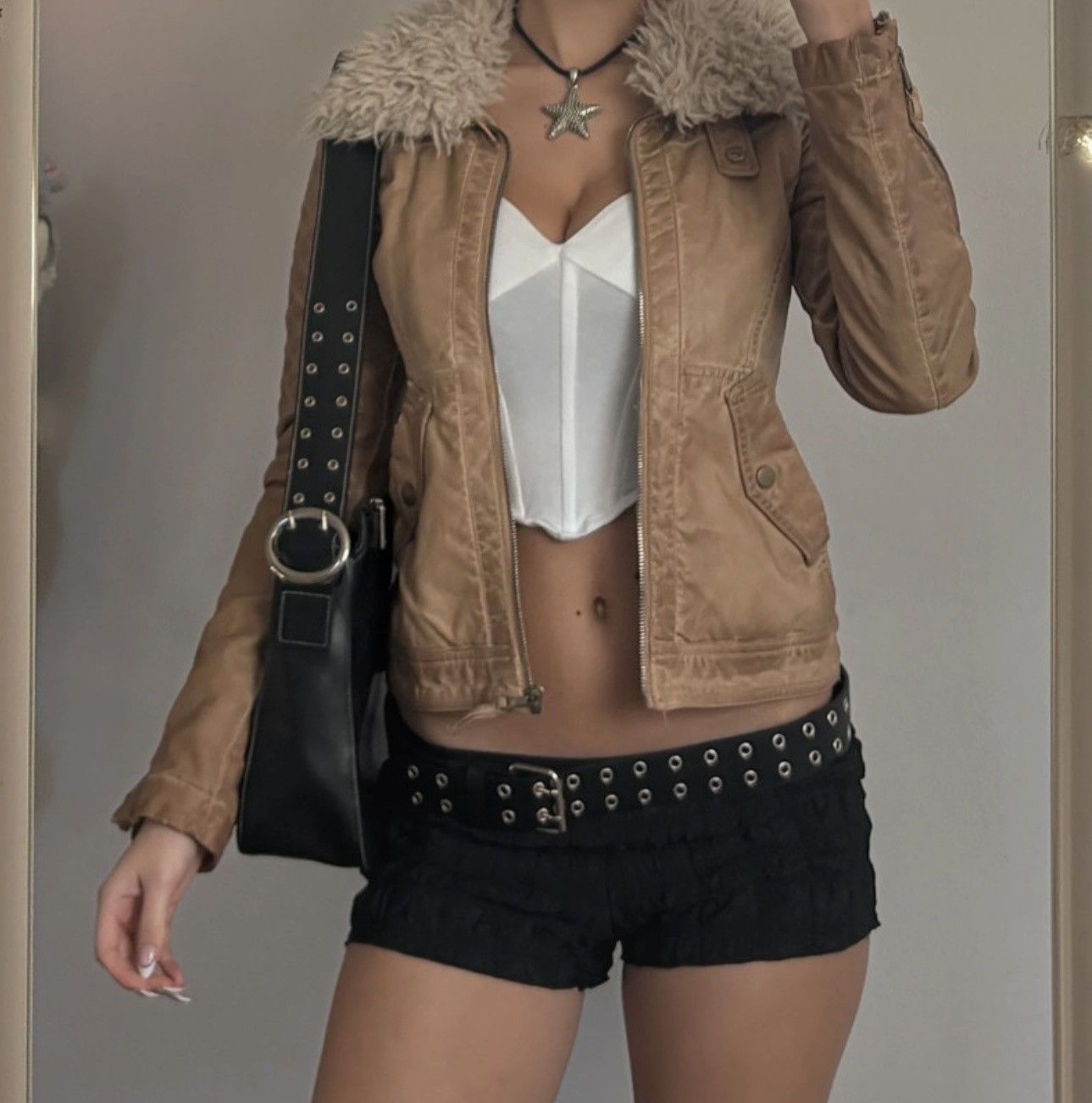 Japanese Brand Vintage Y2K Motorcycle Fur Collar Avantgarde Jacket Size US M / EU 48-50 / 2 - 9 Thumbnail
