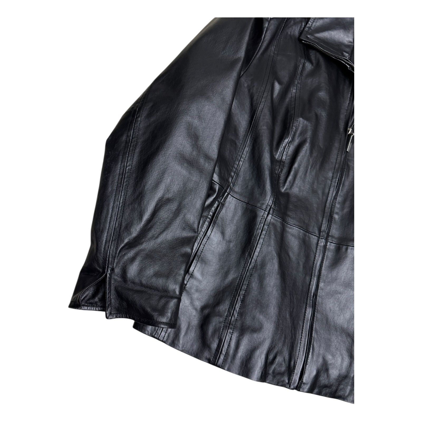 Vintage GUILLAUME Genuine Leather Luxury Designer Y2K Jacket Large Size L / US 10 / IT 46 - 5 Thumbnail