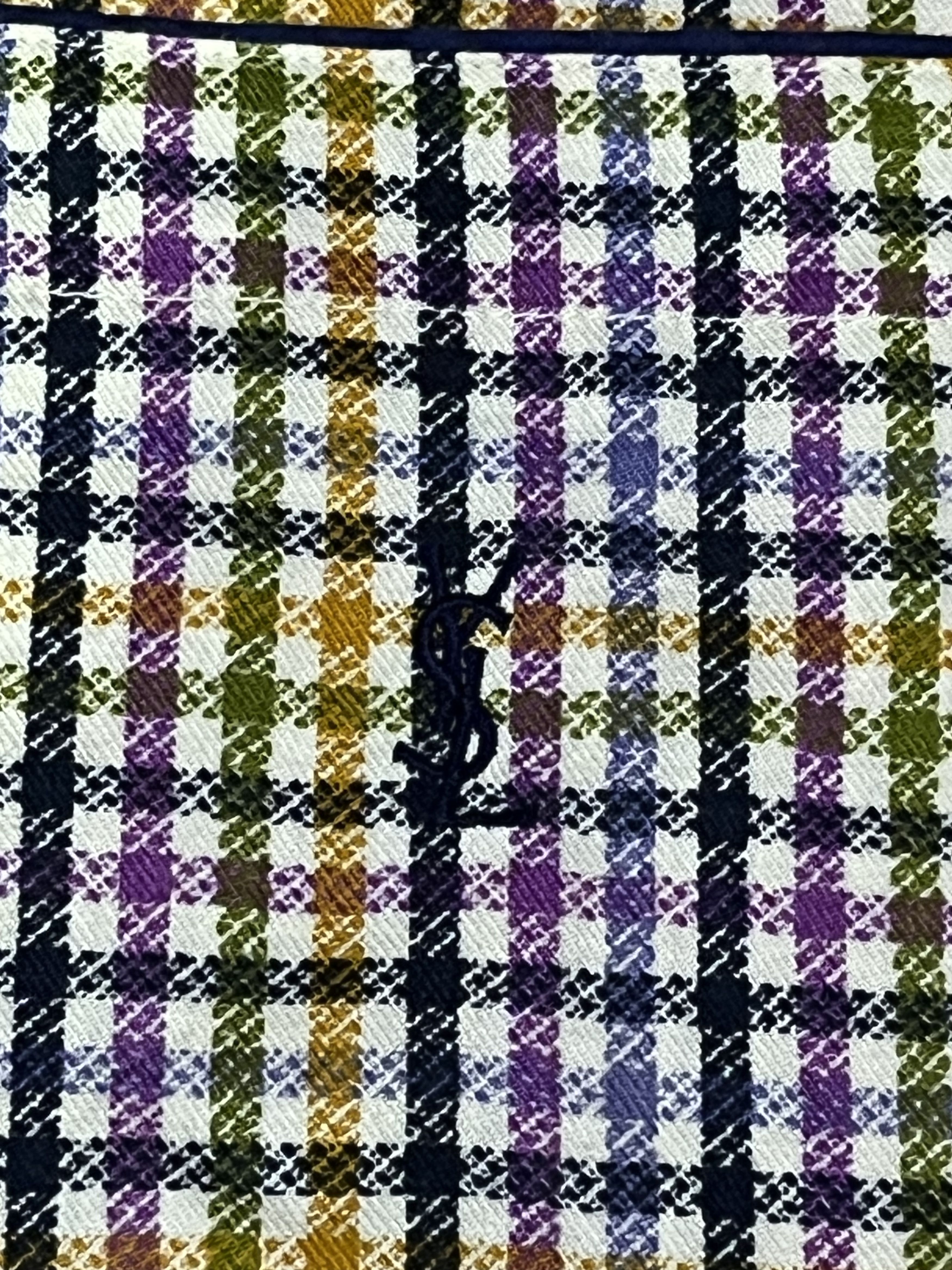 Yves Saint Laurent 🔥Authentic YSL Multicolor Classic Check Unisex Pajamas Set Size US M / EU 48-50 / 2 - 4 Thumbnail