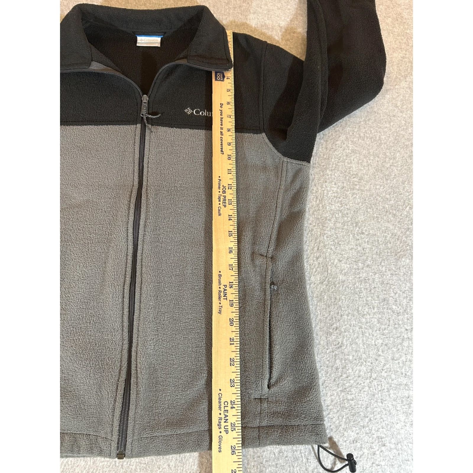 Vintage Columbia Jacket Mens M Gray Black Steens Mountain Fleece Full Zip Outdoor Windbreaker Casual Travel Hiking Size US M / EU 48-50 / 2 - 6 Thumbnail
