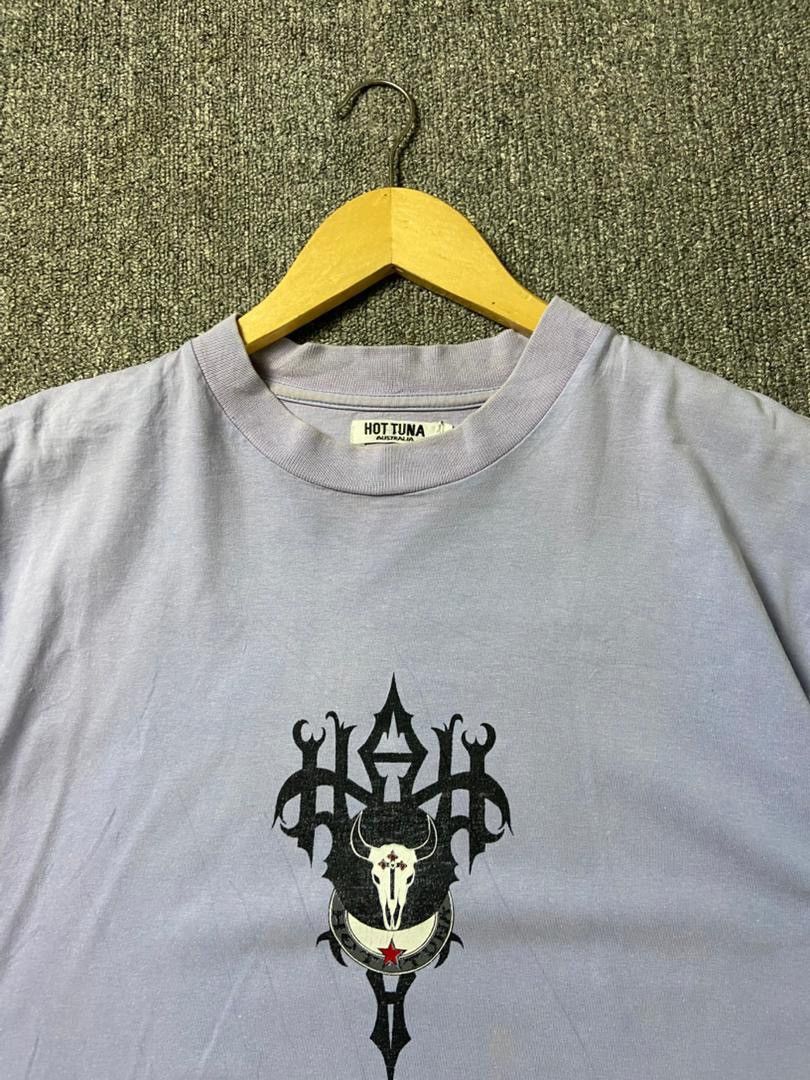 Japanese Brand Hot Tuna Graphic Tribal Skull Tshirt (201) Size US M / EU 48-50 / 2 - 9 Thumbnail