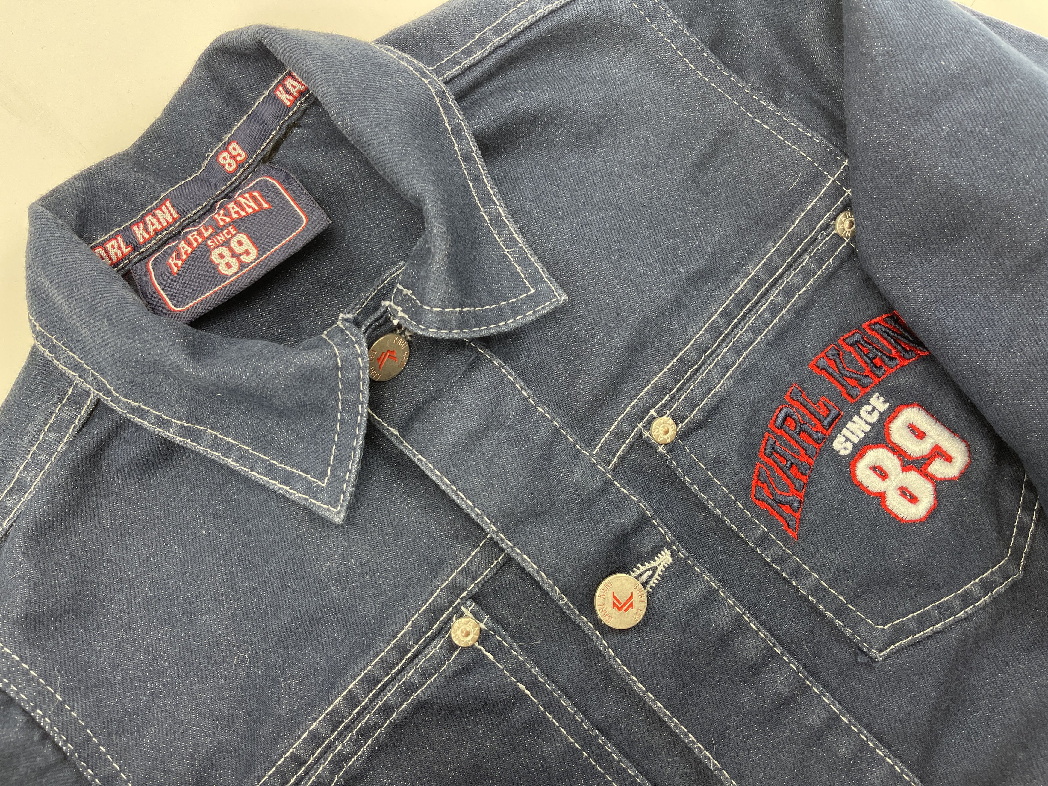 Karl Kani Womens Karl Kani jeans jacket, vintage Kani Ladies denim XS Size XS / US 0-2 / IT 36-38 - 9 Thumbnail