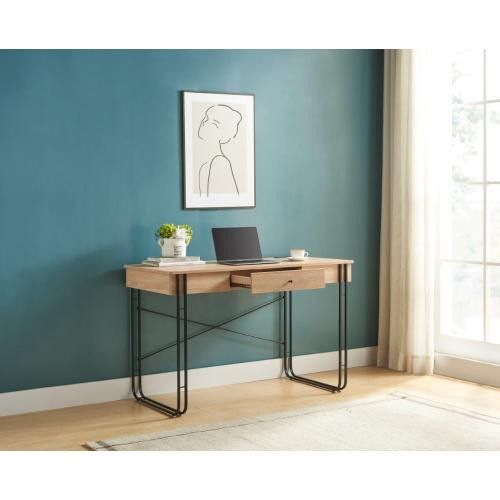 Designer × Homemade Computer Desk Writing Desk with One Drawer Metal Legs and US Size US L / EU 52-54 / 3 - 6 Thumbnail