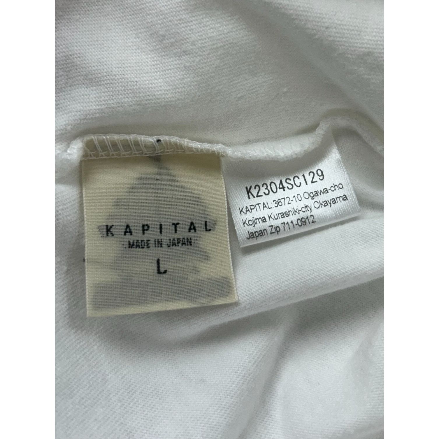 Kapital Kapital Tenjiku Crew Tee Shirt Size Large Size US L / EU 52-54 / 3 - 7 Thumbnail