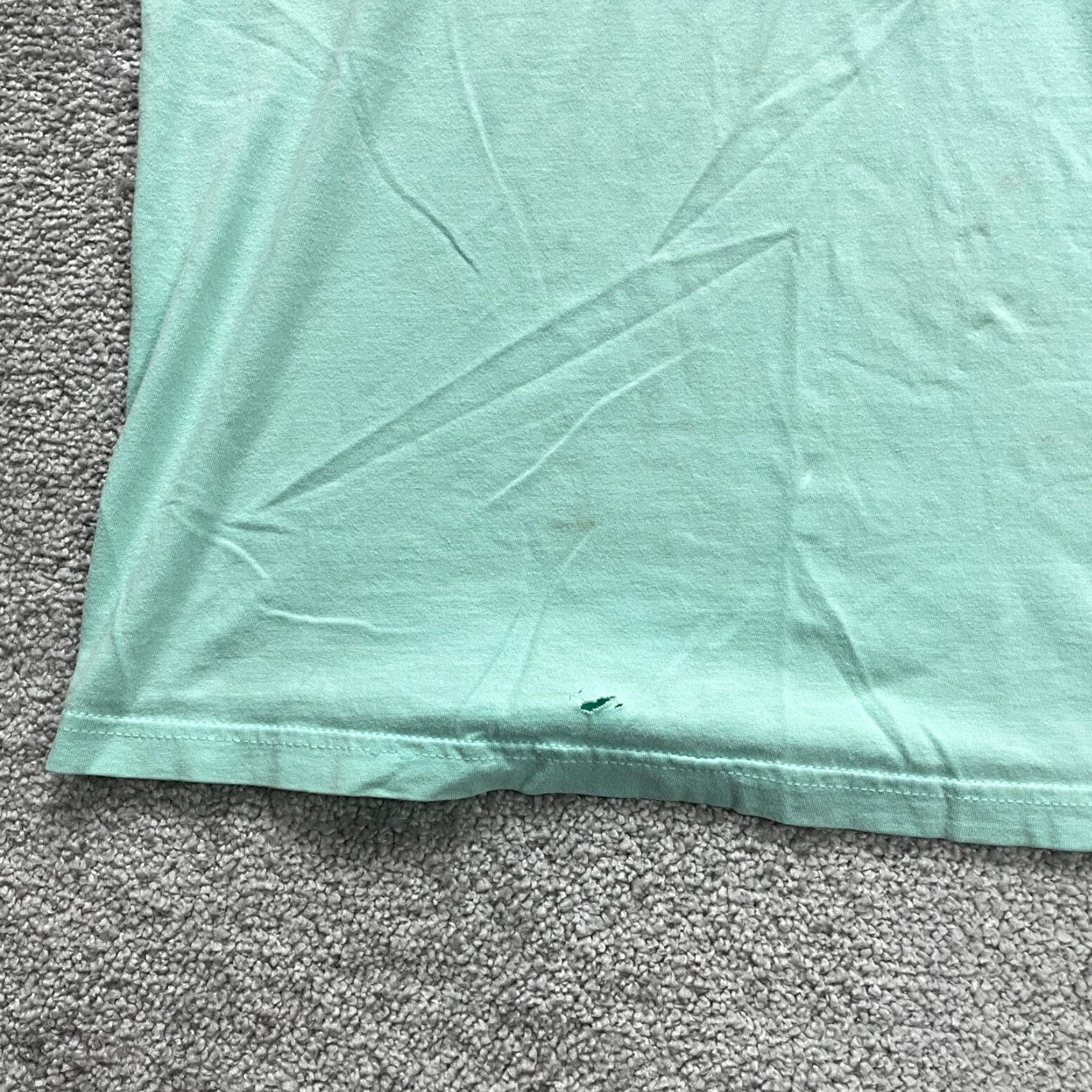 Vintage VINTAGE Columbia T-Shirt Mens Small Mint Green Crew Neck Short Sleeve Cotton Tee Size US S / EU 44-46 / 1 - 5 Thumbnail