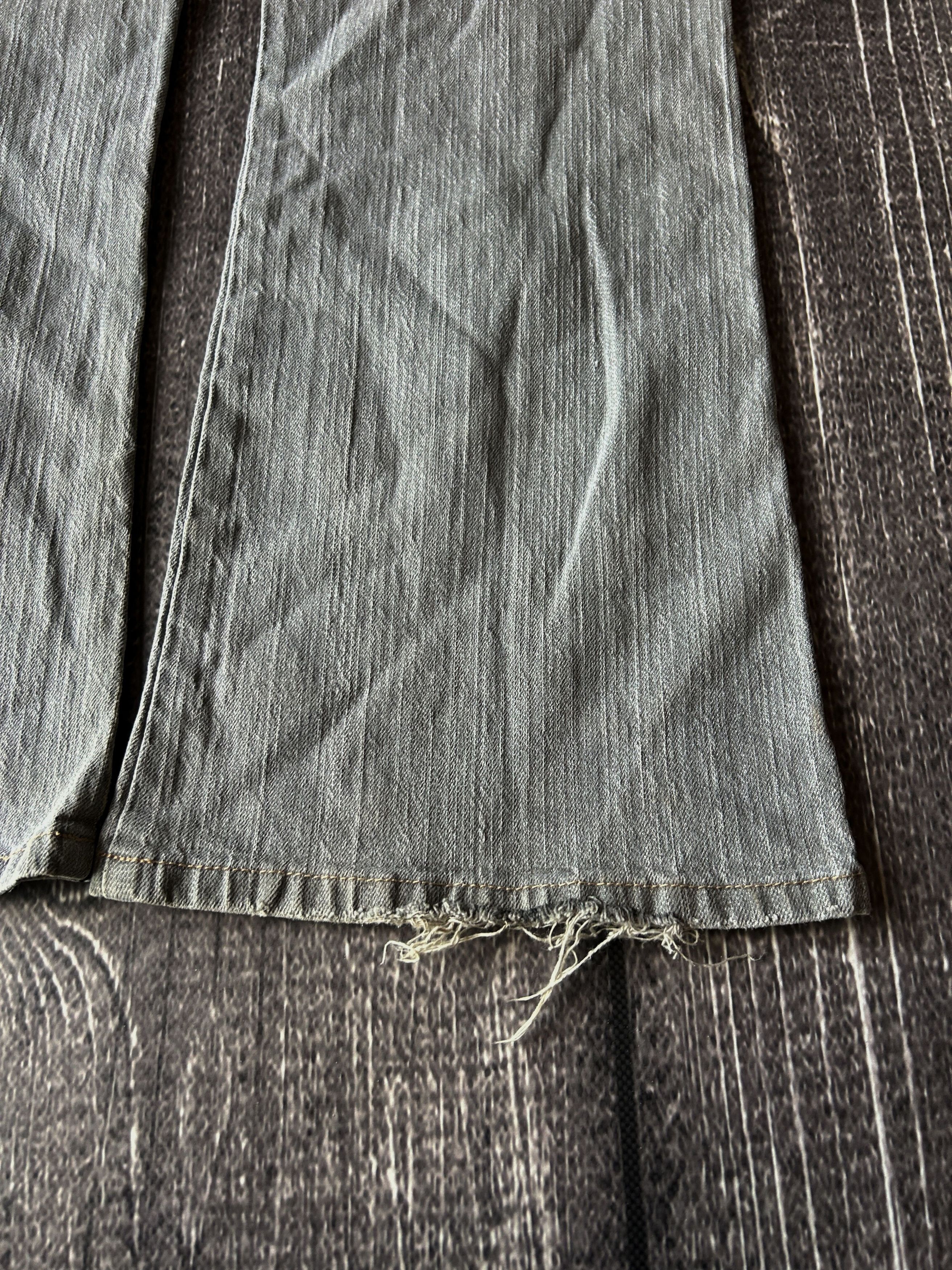 Other Bootcut Gray Wide Leg Denim Jeans Vintage Washed Y2K Style Size US 30 / EU 46 - 10 Thumbnail