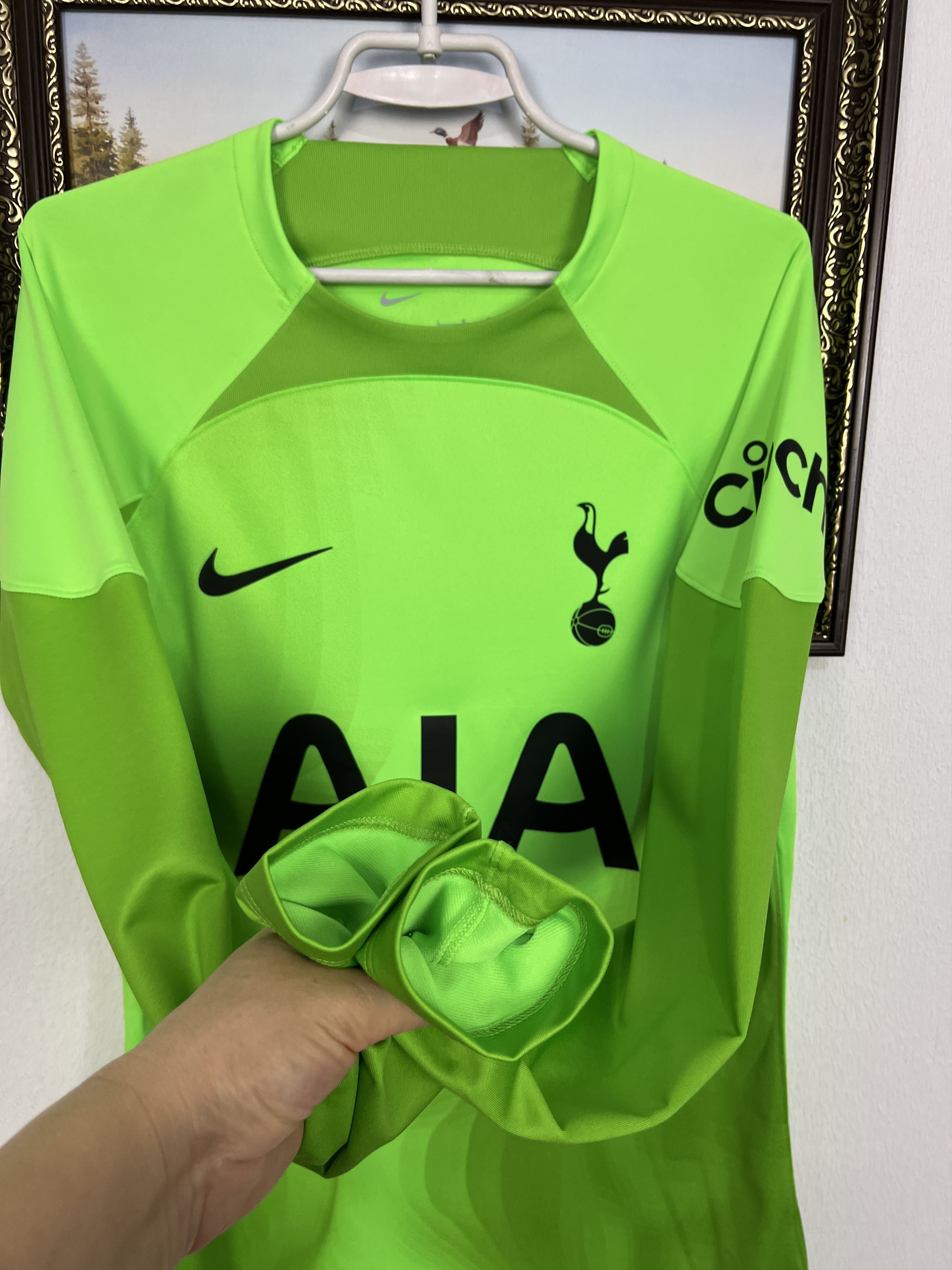 Nike Tottenham Hotspur Goalkeeper Football Shirt Soccer Jersey Size US L / EU 52-54 / 3 - 6 Thumbnail