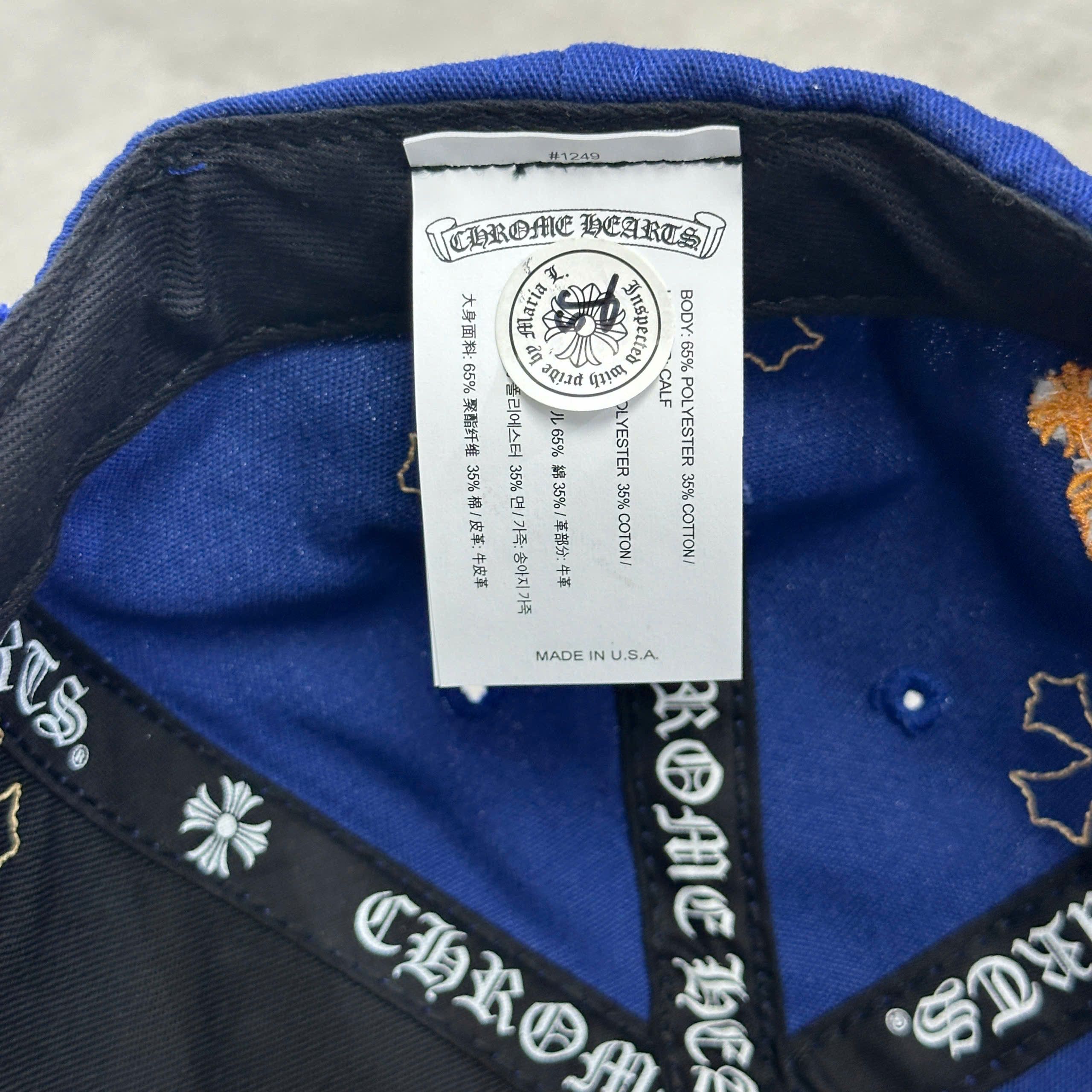 Chrome Hearts CHROME HEARTS Baseball Cap Cotton BLUE/ORANGE Size ONE SIZE - 11 Thumbnail