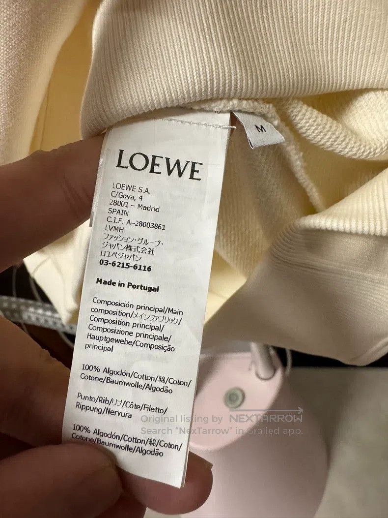 Loewe Loewe Logo Leather Patch Jacket Sweatshirt Size M / US 6-8 / IT 42-44 - 3 Thumbnail