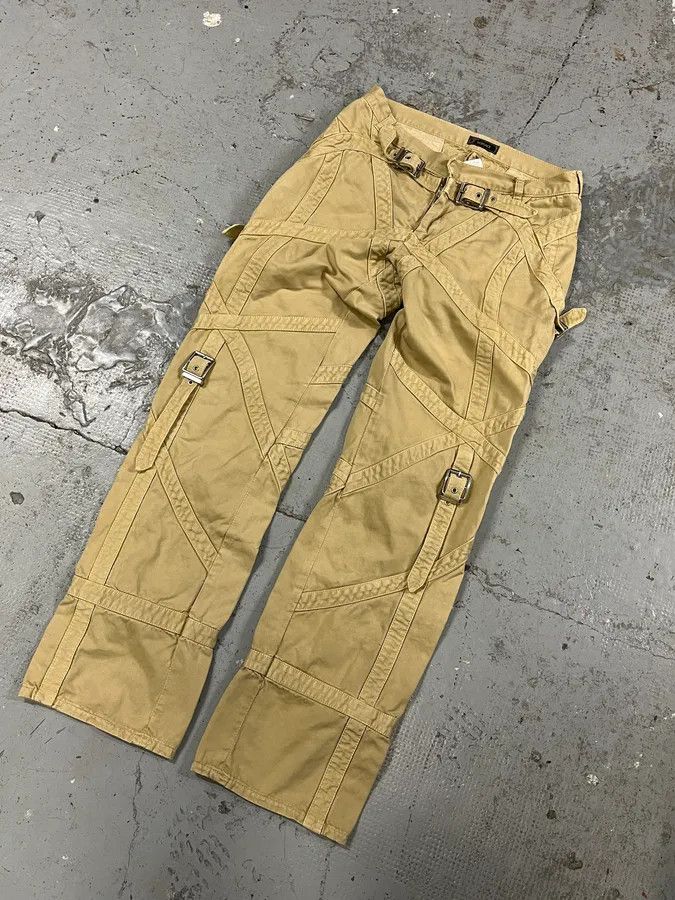 Versace 2000s Versace Bondage Beige Cargo Pants Size US 32 / EU 48 - 5 Thumbnail