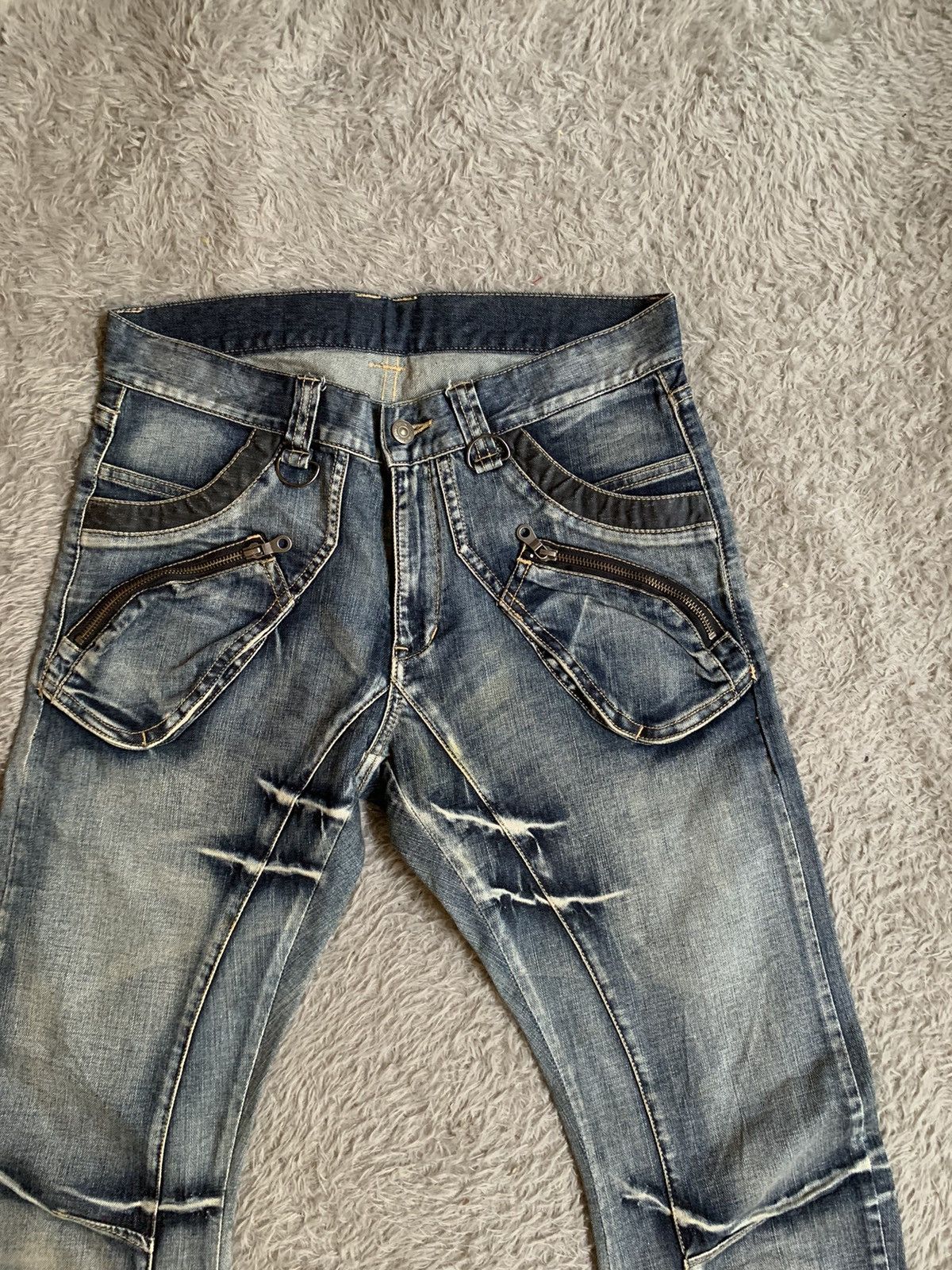 PPFM PPFM Curve J Leg Washed Denim Pant Size US 31 - 2 Thumbnail