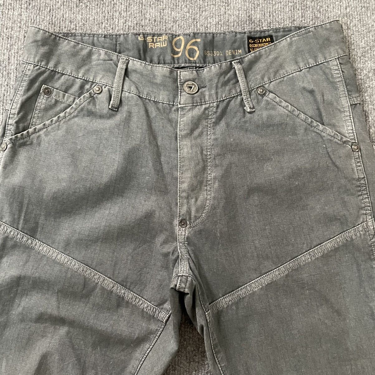 G-Star G-Star Raw 3301 Denim Pants Double Knee Avant Garde Size US 33 - 3 Thumbnail