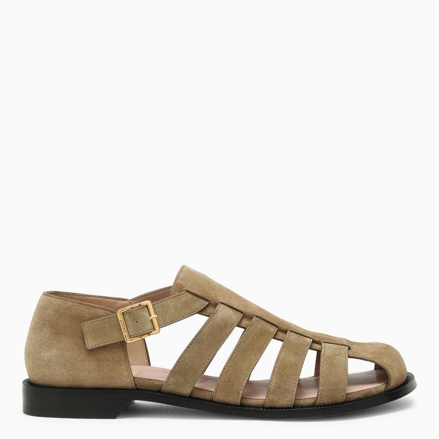 image of Loewe O1D2Blof0424 Sandals In Brown, Men's (Size 9)