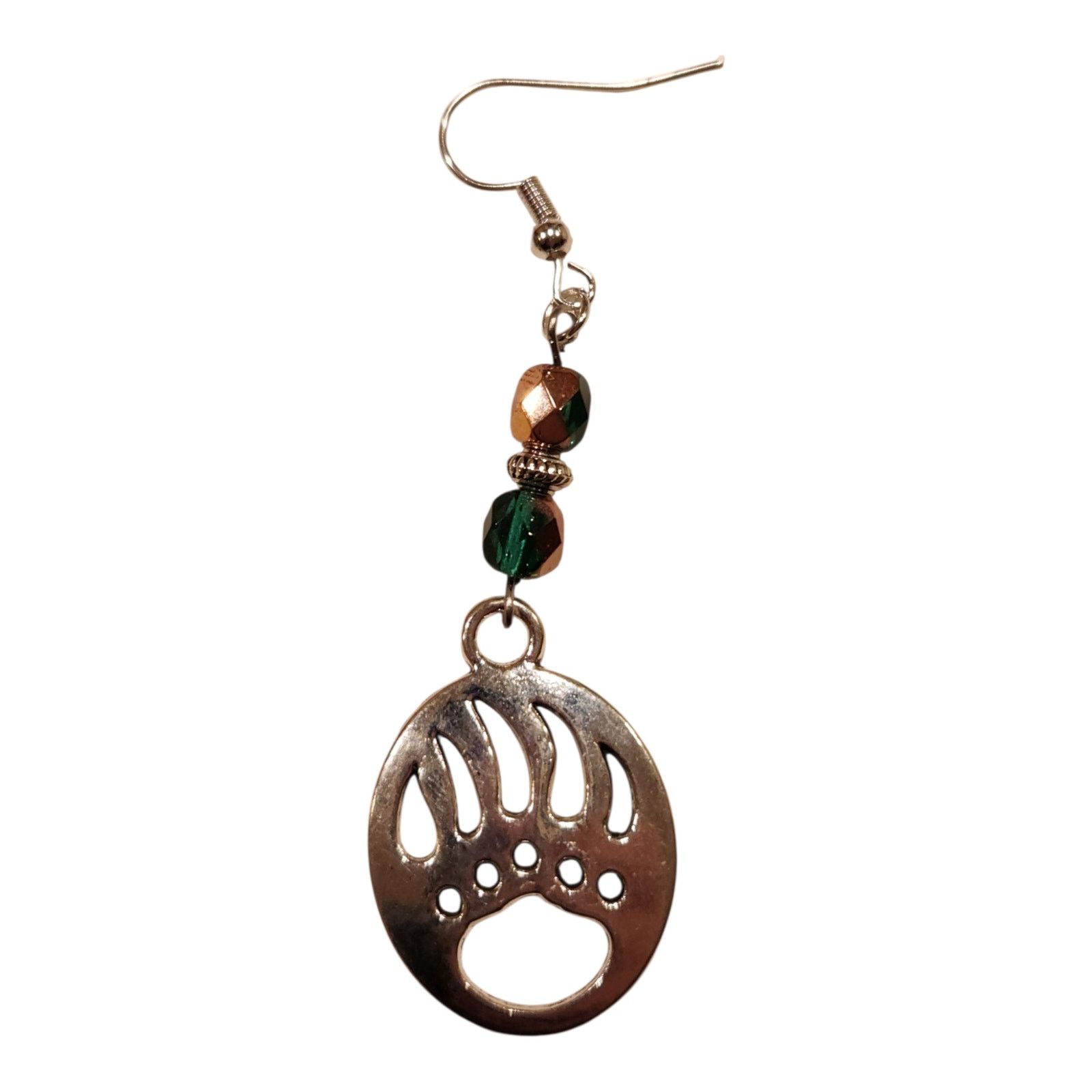Other Handmade Bear Claw Earrings Color Changing Glass Beads Size ONE SIZE - 7 Thumbnail
