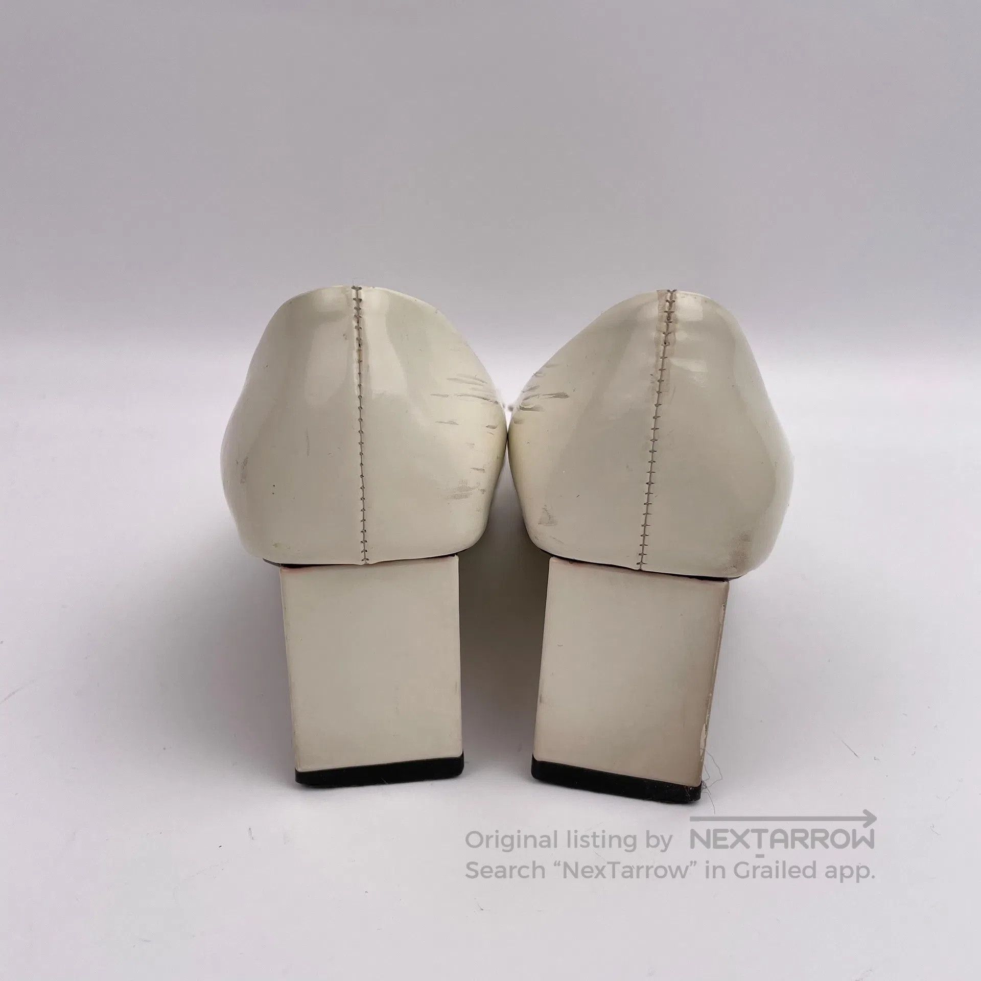 Louis Vuitton Louis Vuitton White Bow Decorated Diamond-Studded Pointed Size US 5.5 / IT 35.5 - 3 Thumbnail