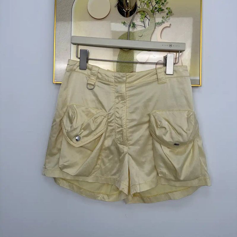 Acne Studios Acne Studios Summer Yellow Cotton Blend Shorts Size 23" - 1 Thumbnail