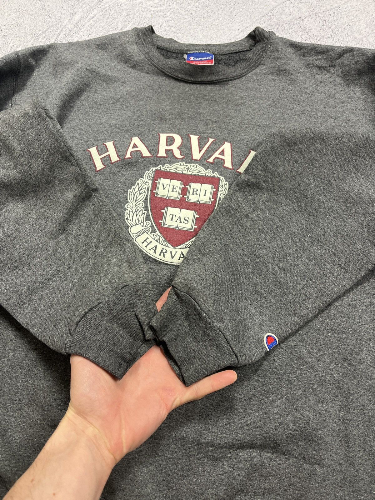 Champion × Vintage Harvard University Champion Vintage 90’s Boxy Sweatshirt Size US L / EU 52-54 / 3 - 12 Thumbnail