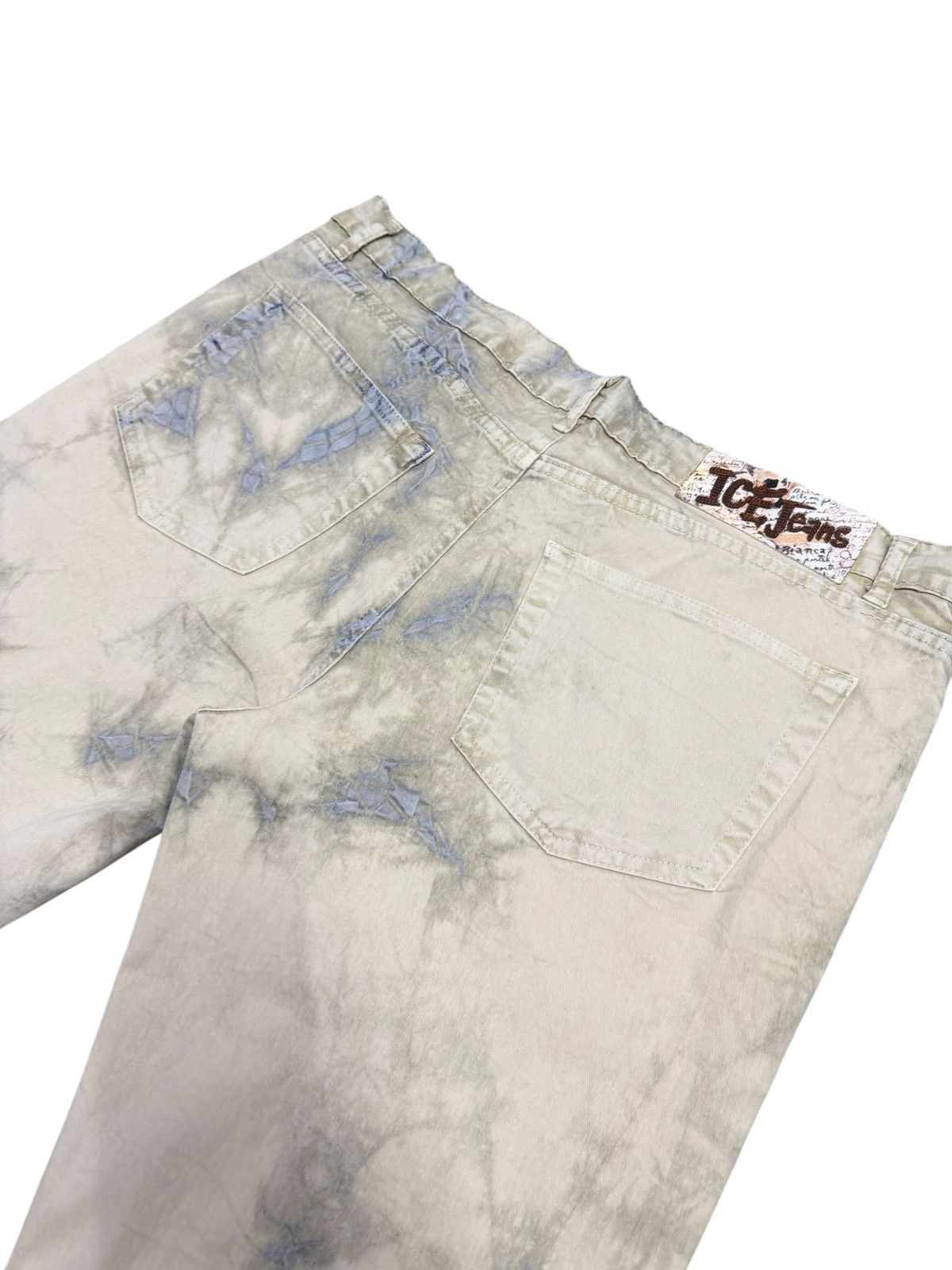 Iceberg Vintage Ice Jeans by Iceberg Italy Strechable Denim Flare Size US 36 / EU 52 - 7 Thumbnail