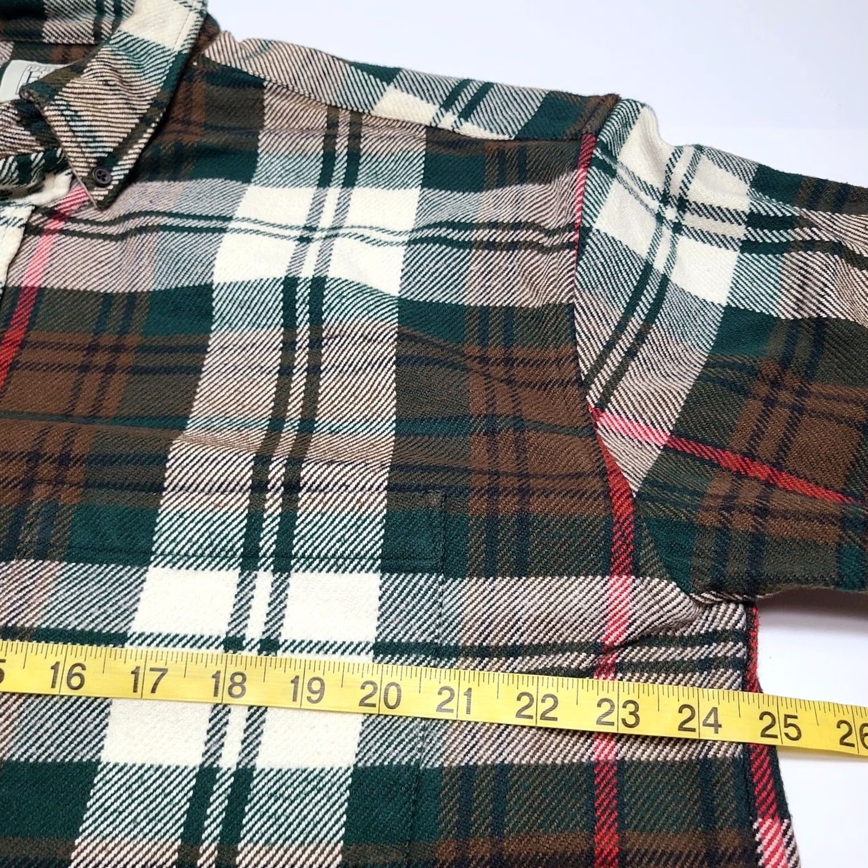 Vintage VINTAGE Field Gear Plaid Flannel Shirt LT Big & Tall Heavyweight Cotton Button-Down Long Sleeve Green Men Size US L / EU 52-54 / 3 - 6 Thumbnail