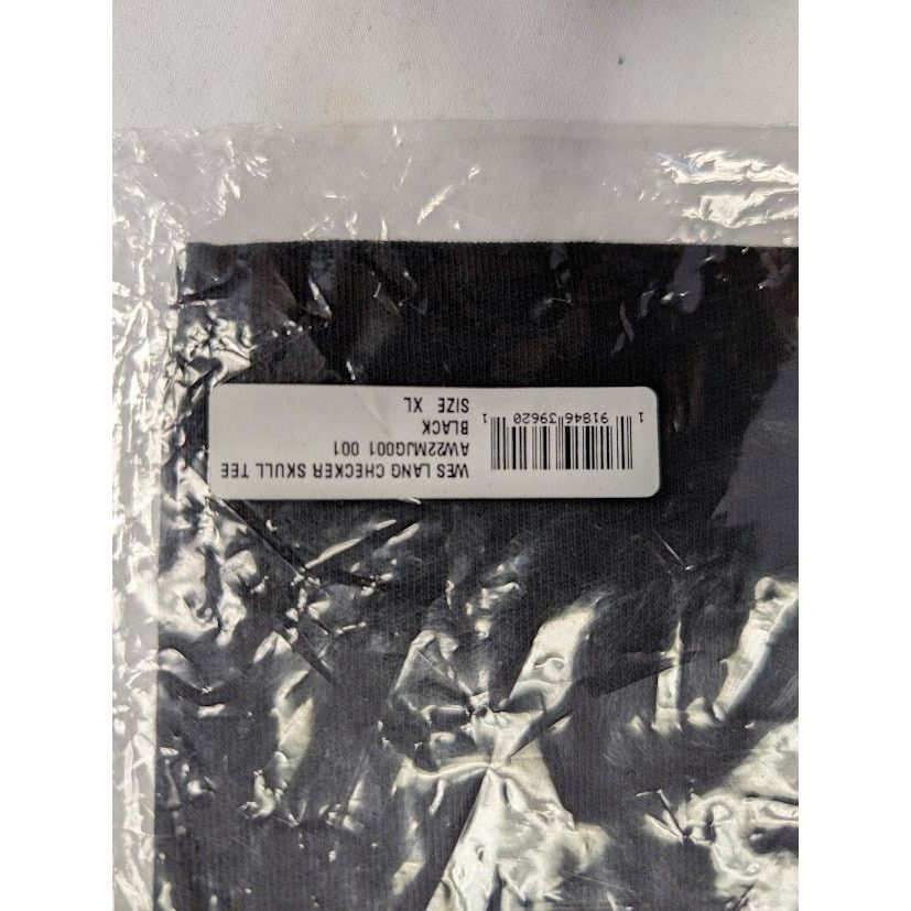 Amiri o1rshd1 Q:3 / Wes Lang Checker Skull Tee T-Shirt in Black Size US XL / EU 56 / 4 - 14 Thumbnail