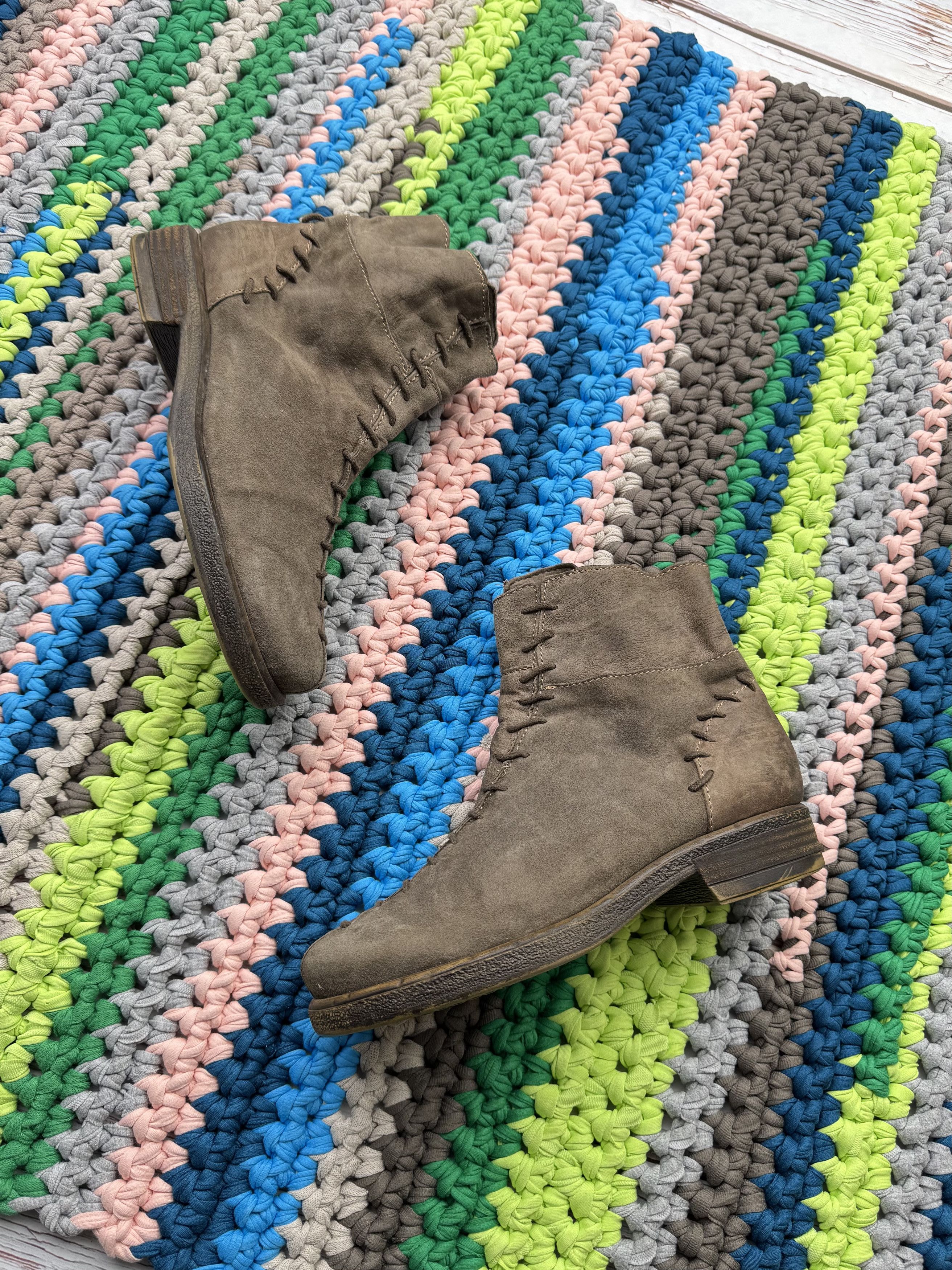 A.S.98 Vintage Leather Boots (ET1)(D15) Size US 9 / IT 39 - 1 Thumbnail