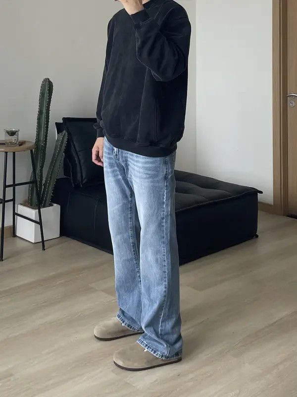 VIBE y2k retro washed faded flared jeans Size US 28 / EU 44 - 2 Thumbnail