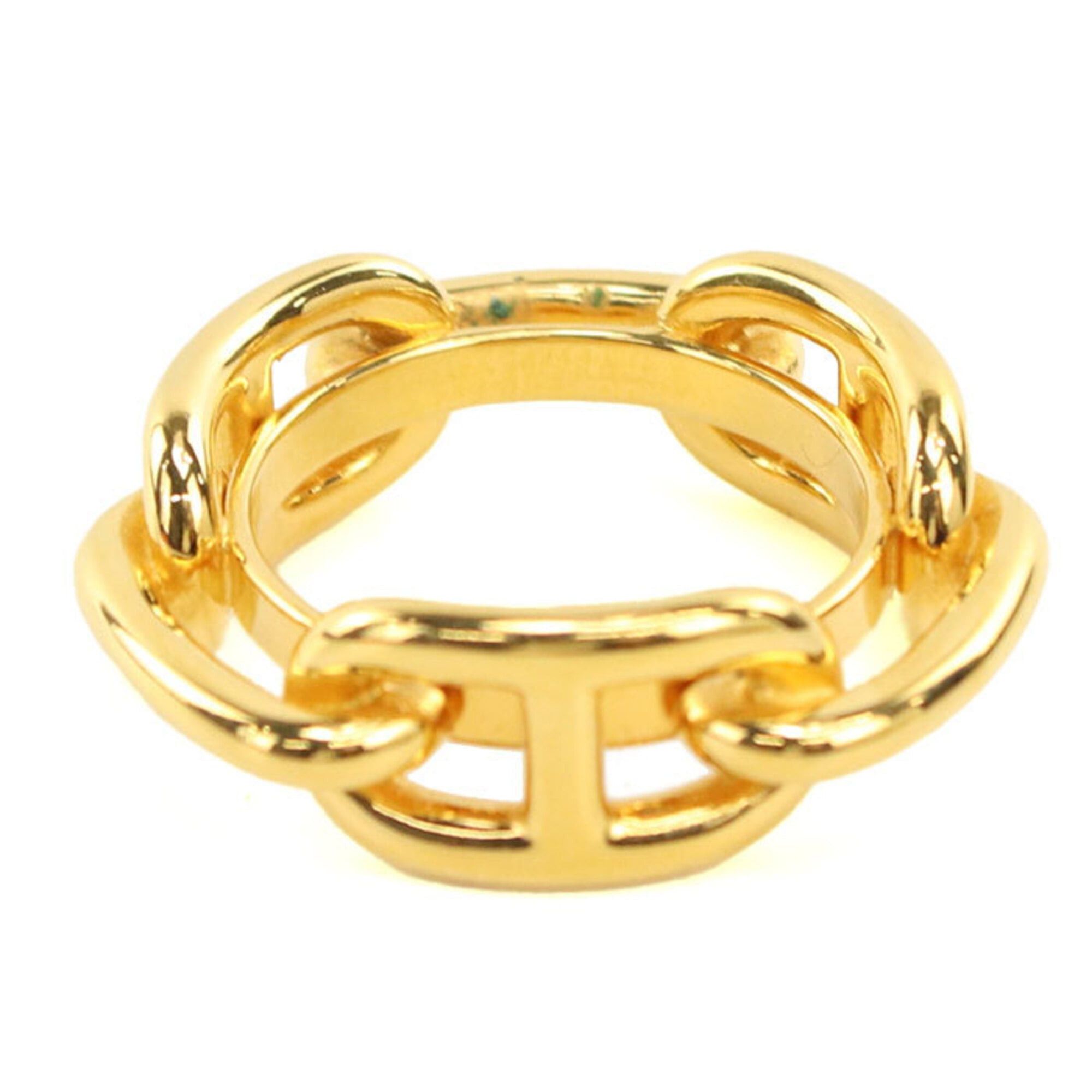 Hermes HERMES scarf ring, size 90, Legato, women's, gold. Size ONE SIZE - 1 Thumbnail