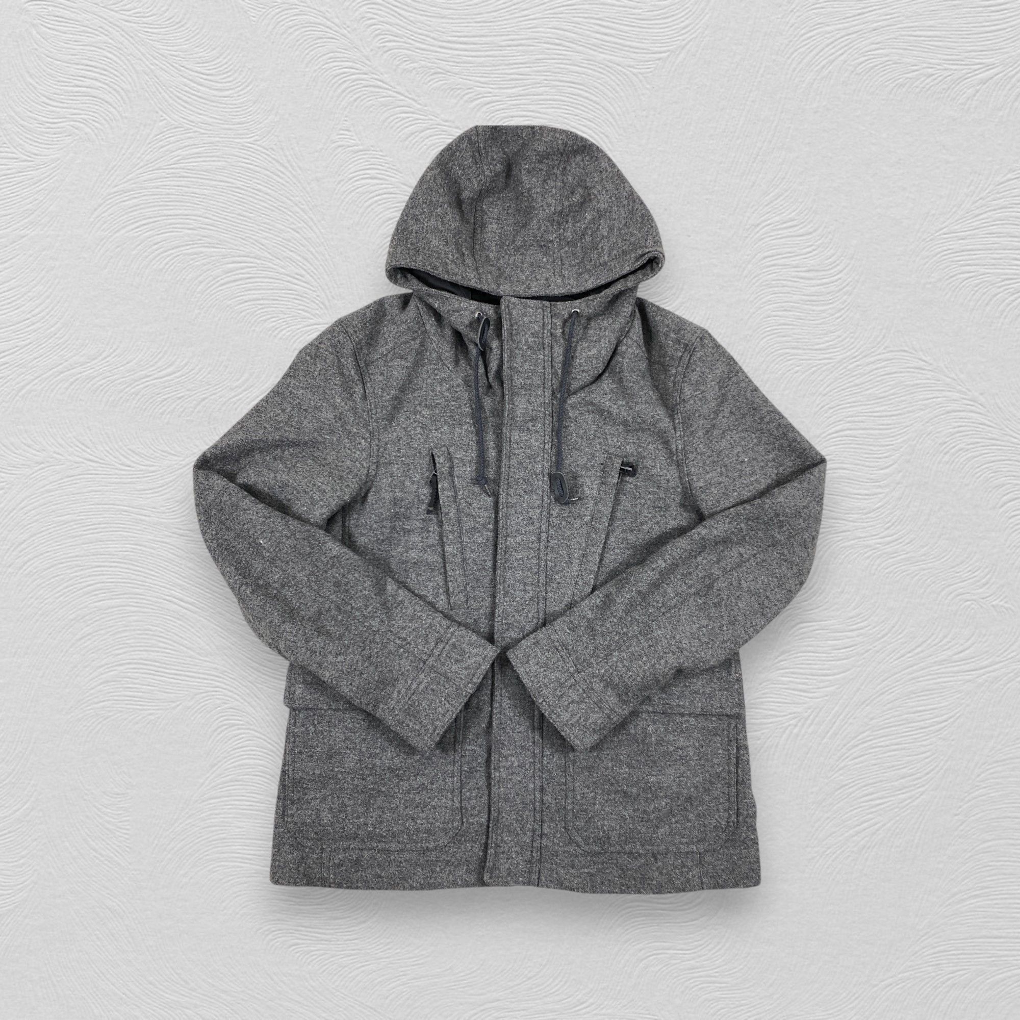 Global Work Global Work Wool Hoodie 4 Pocket Jacket -J189 Size US S / EU 44-46 / 1 - 4 Thumbnail