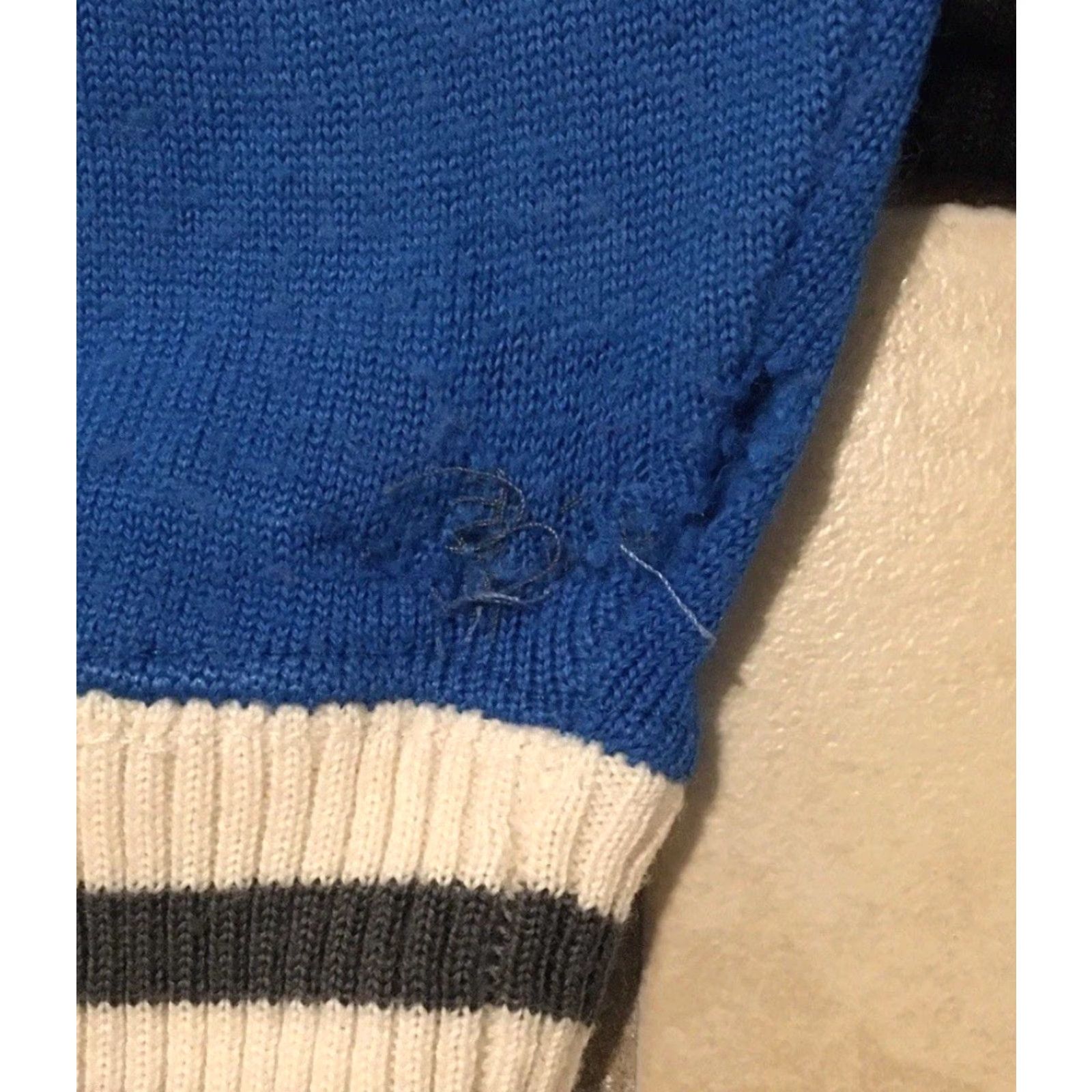PEARL iZUMi VINTAGE Pearl Izumi Striped 1/4 Zip Sweater XS Cycling Men Size XS White/Blue 80s 90s Surf Bike Racing Gift Size US XS / EU 42 / 0 - 5 Thumbnail