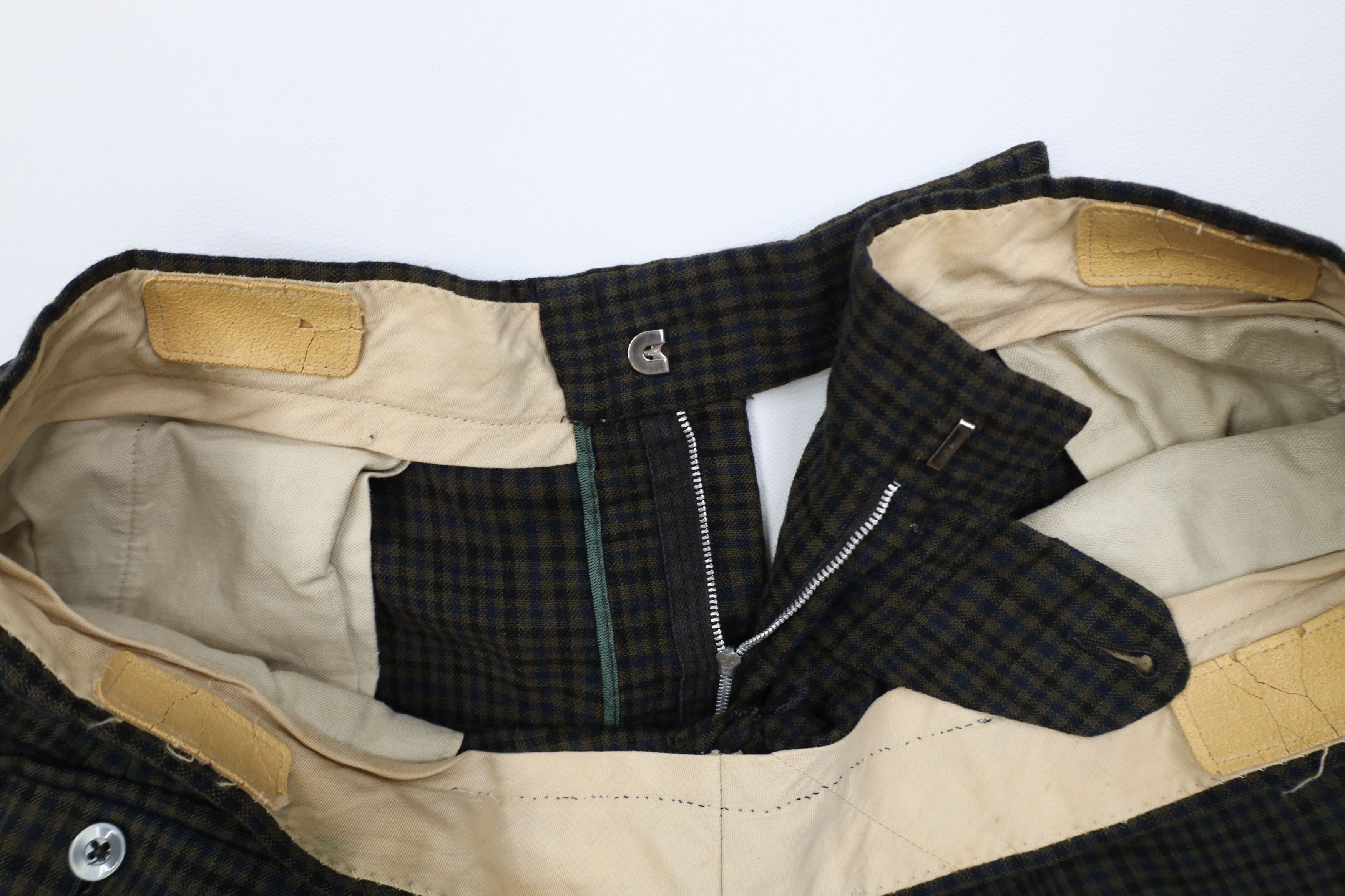 Vintage Vintage 50s Streetwear Flannel Wool Knit Wide Leg Pants USA Size US 34 / EU 50 - 9 Thumbnail
