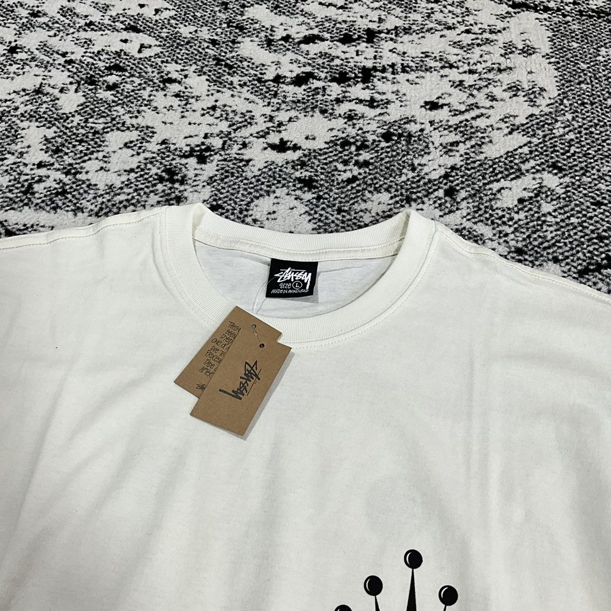 Stussy STUSSY REGAL CROWN PIGMNET DYED TEE NATURAL - L Size US M / EU 48-50 / 2 - 5 Thumbnail