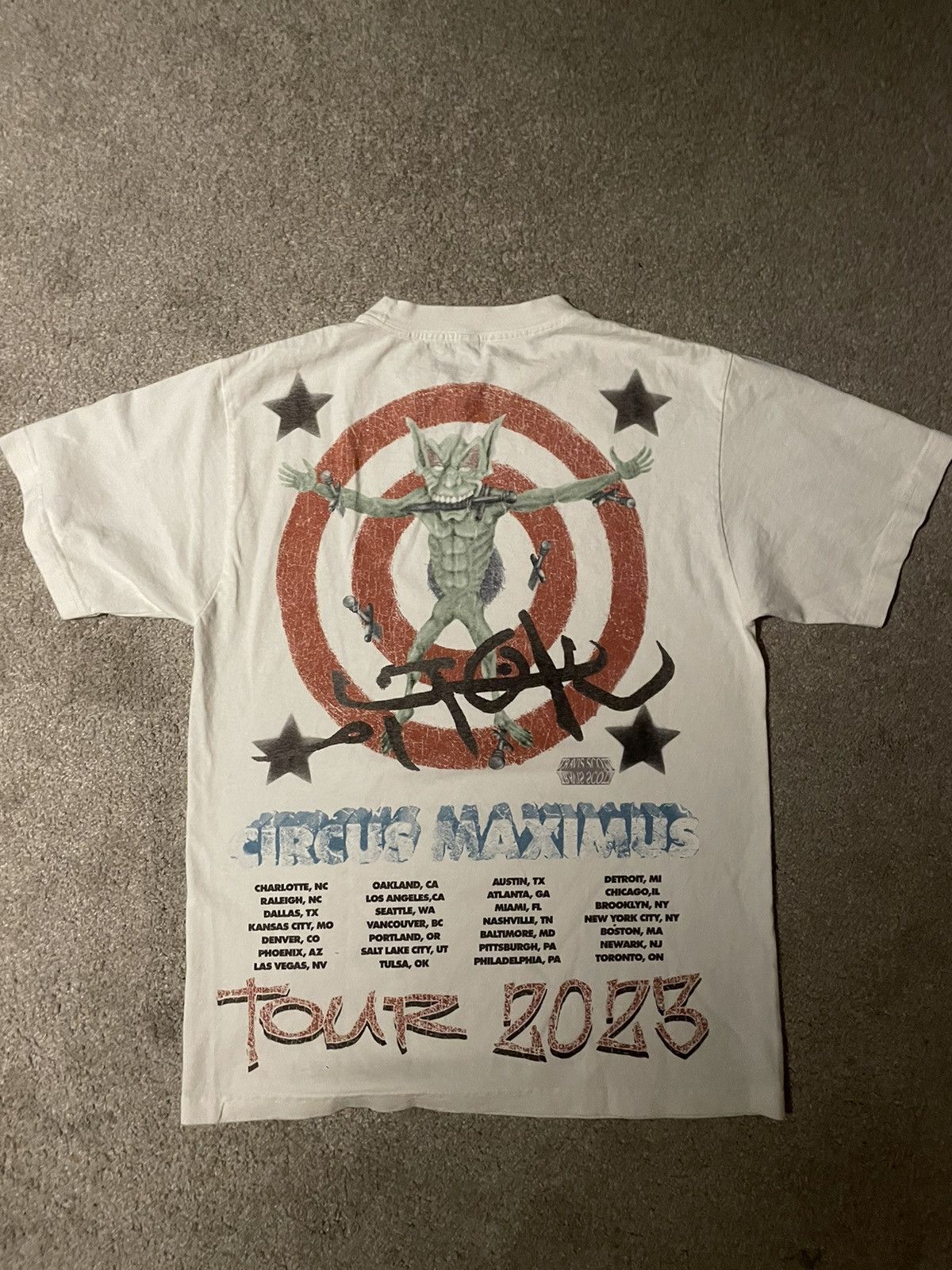トップス Travis Scott  UTOPIA Is In Boston Tee II Travis Scott x KAWS Utopia II Tee Black Men's - SS23 - US