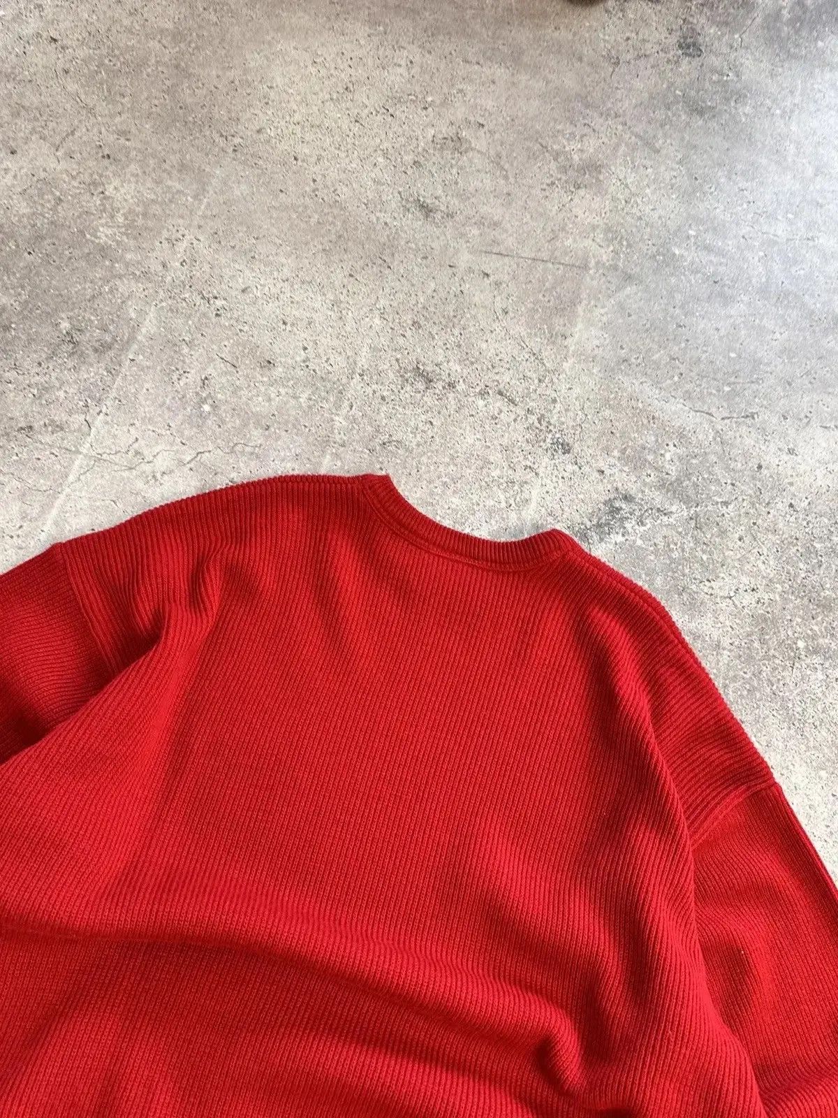 Lacoste × Vintage SALE💣💣 Chemise Lacoste knit Red wool blue sweater Size US XL / EU 56 / 4 - 9 Thumbnail