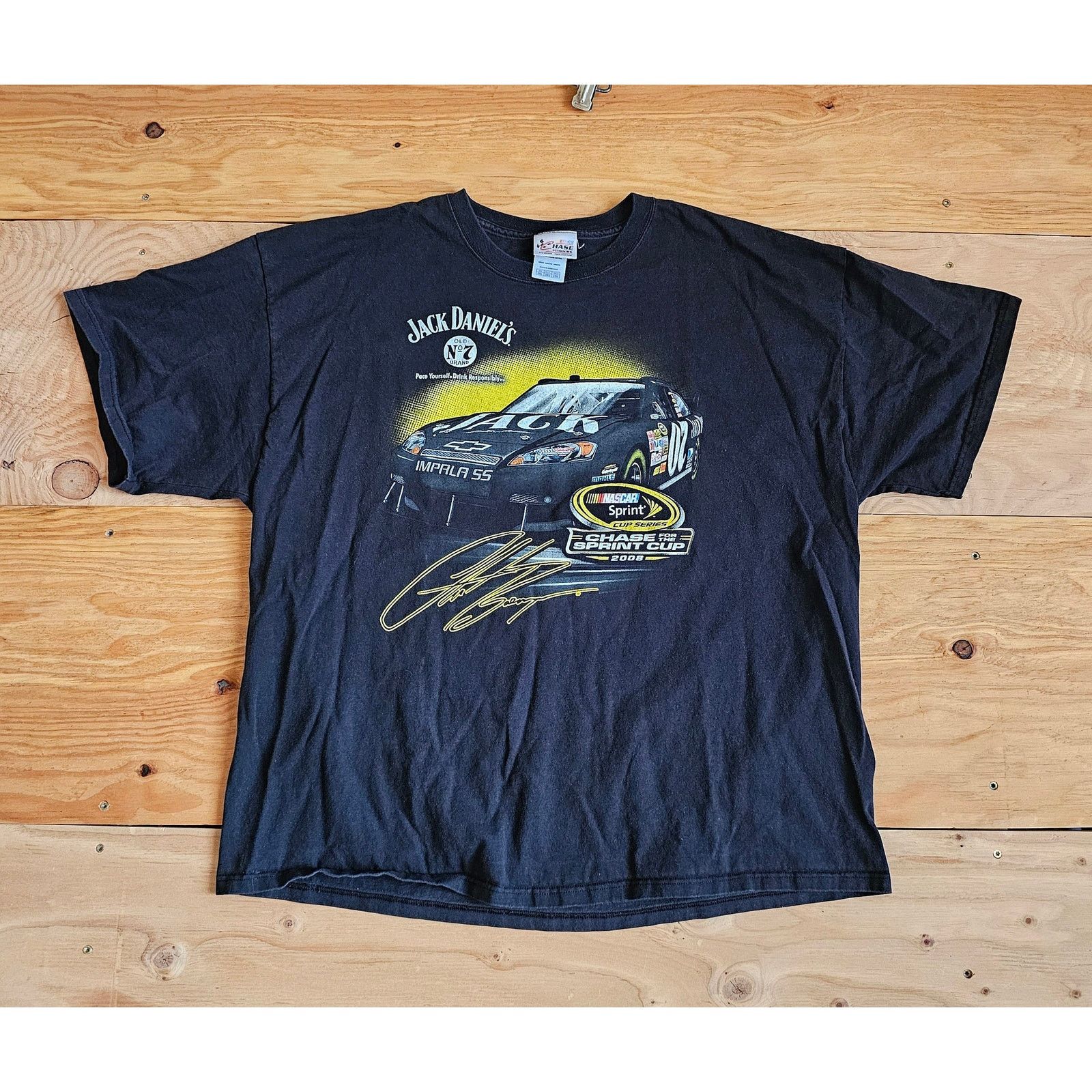Chase Authentics Clint Bowyer Jack Whiskey Nascar T-Shirt, Double Sided 2XL Size US XXL / EU 58 / 5 - 1 Thumbnail