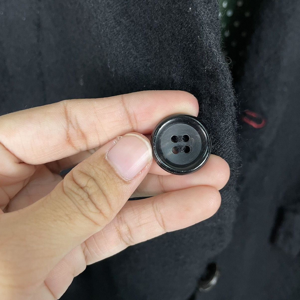Comme des Garcons × Comme des Garcons Homme × Comme des Garcons Homme Plus 💥AD2011 COMME DES GARCONS POLKADOT LINEN CHORE JACKET Size US L / EU 52-54 / 3 - 14 Thumbnail