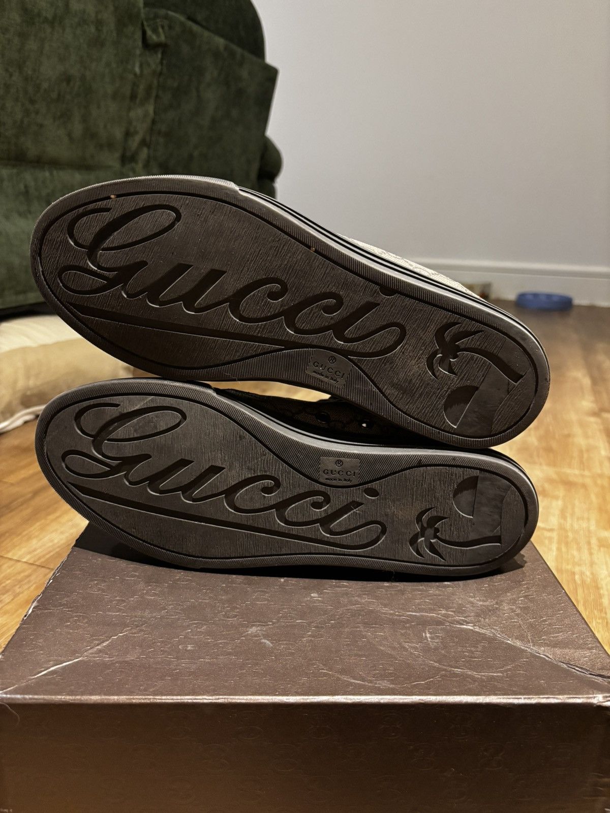 Gucci Gucci Brown Monogram GG High Top Sneaker Size US 9.5 / EU 42-43 - 6 Thumbnail