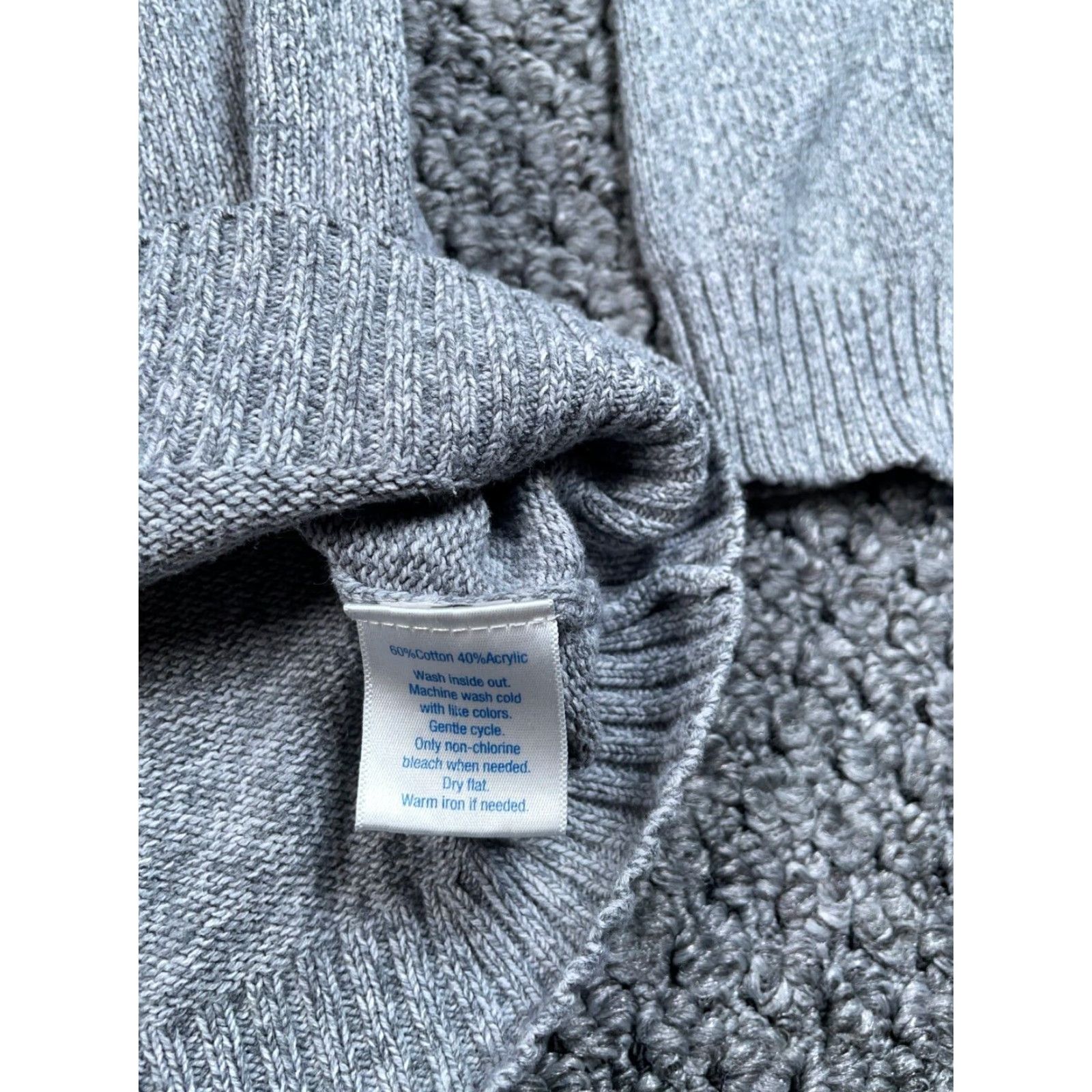 Vintage URBAN PIPELINE Geometric Fair Isle Hooded Sweater Adult Large Gray Lightweight Pullover 90s Hipster Mens Size US L / EU 52-54 / 3 - 5 Thumbnail