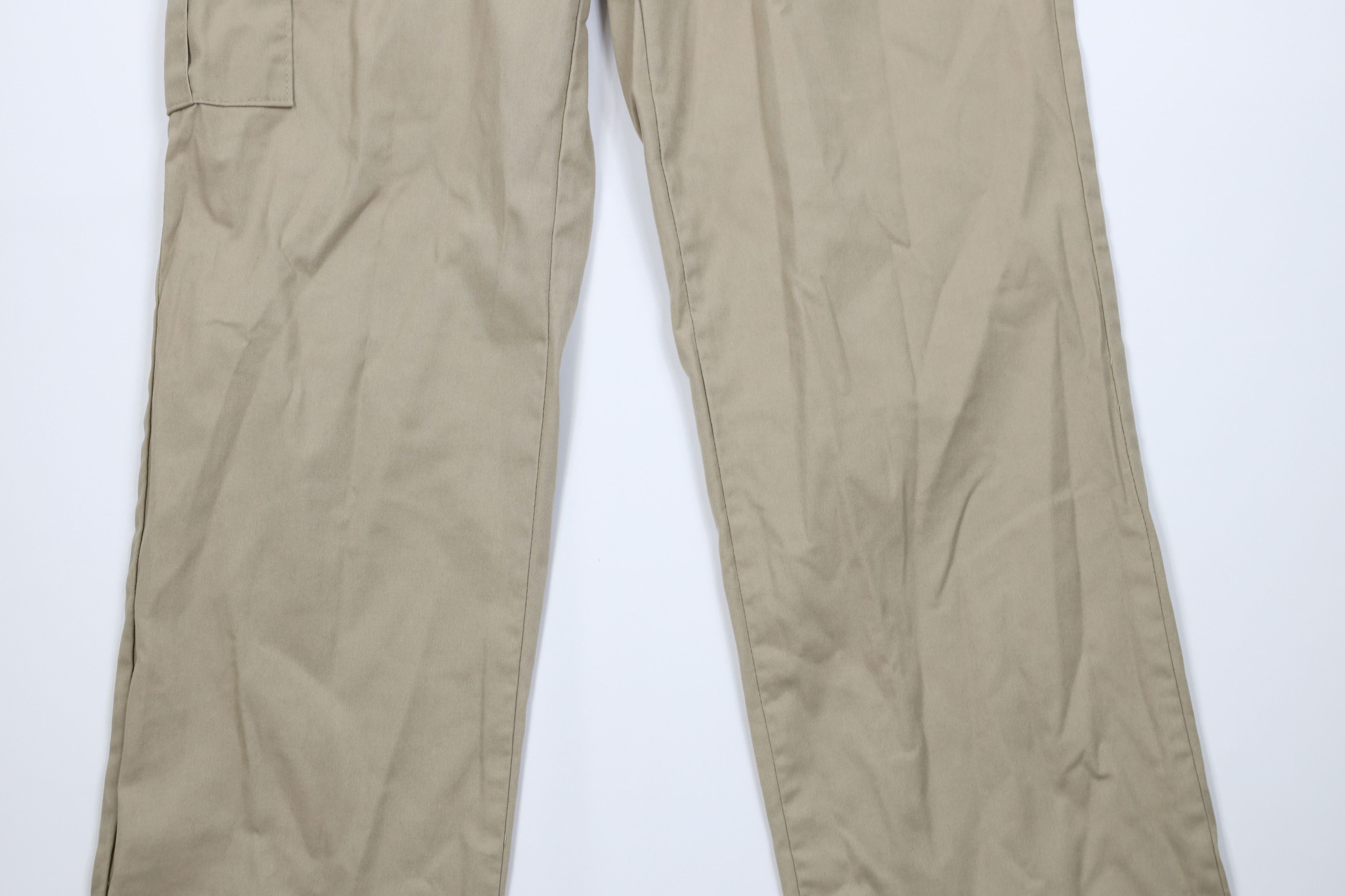 Dickies Vintage Y2K Dickies Spell Out Wide Leg Cargo Pants Beige Size 34" / US 12 / IT 48 - 3 Thumbnail