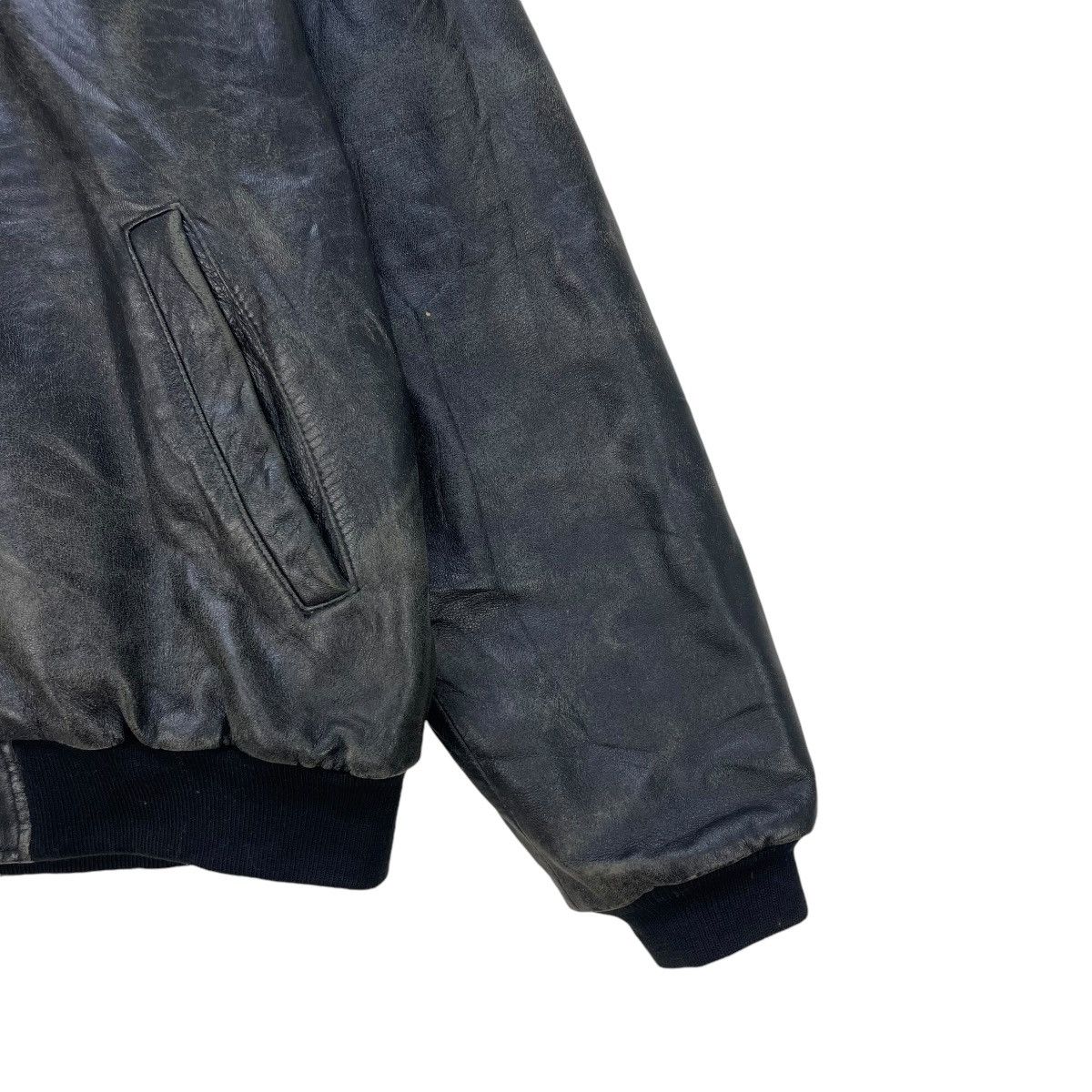 Genuine Leather × Japanese Brand Fiorenza Bomber Genuine Leather Jacket Size US M / EU 48-50 / 2 - 5 Thumbnail