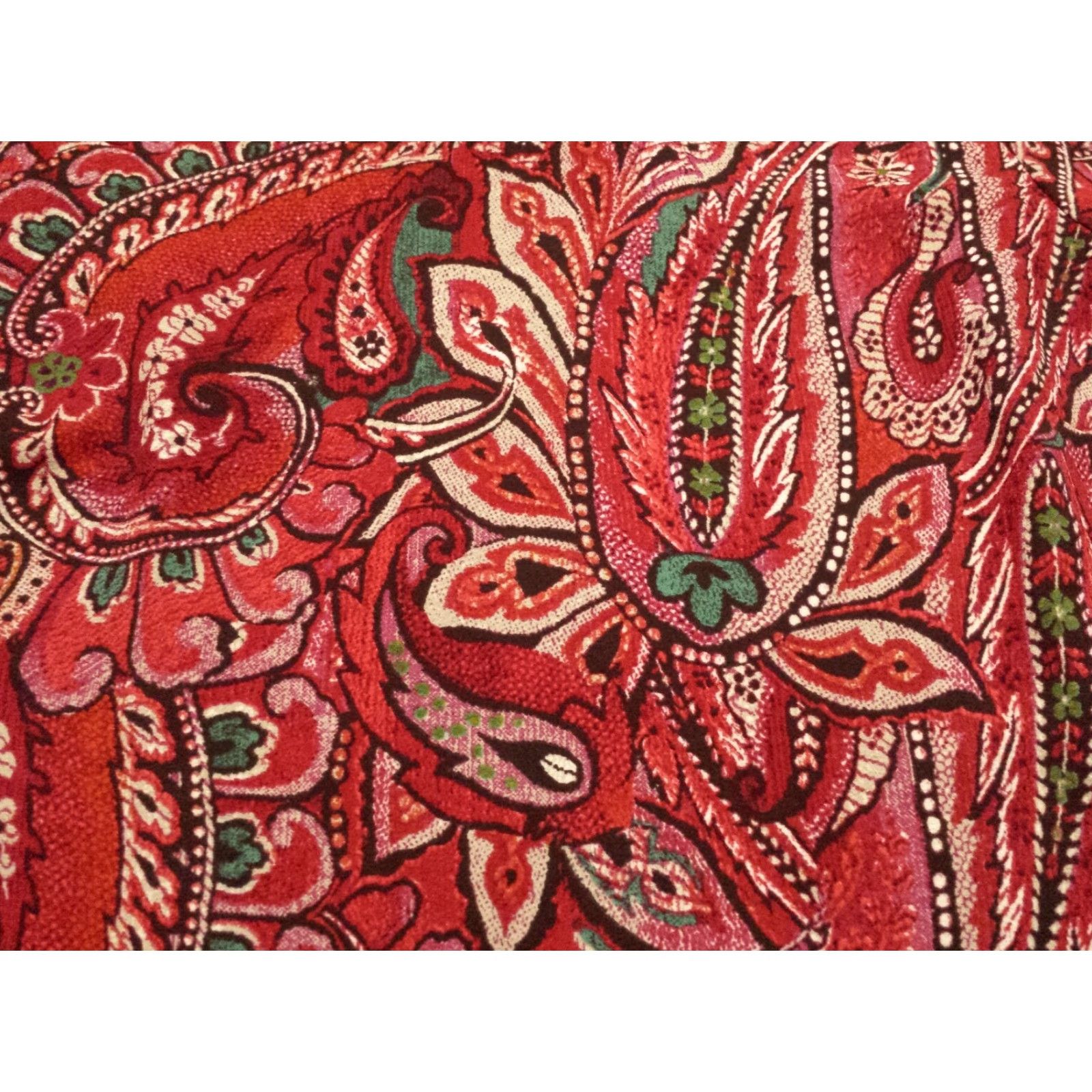 J. Jill J. Jill Shirt Womens XS Long Sleeve Multicolor Paisley Round Neck Polyester Size XS / US 0-2 / IT 36-38 - 4 Thumbnail
