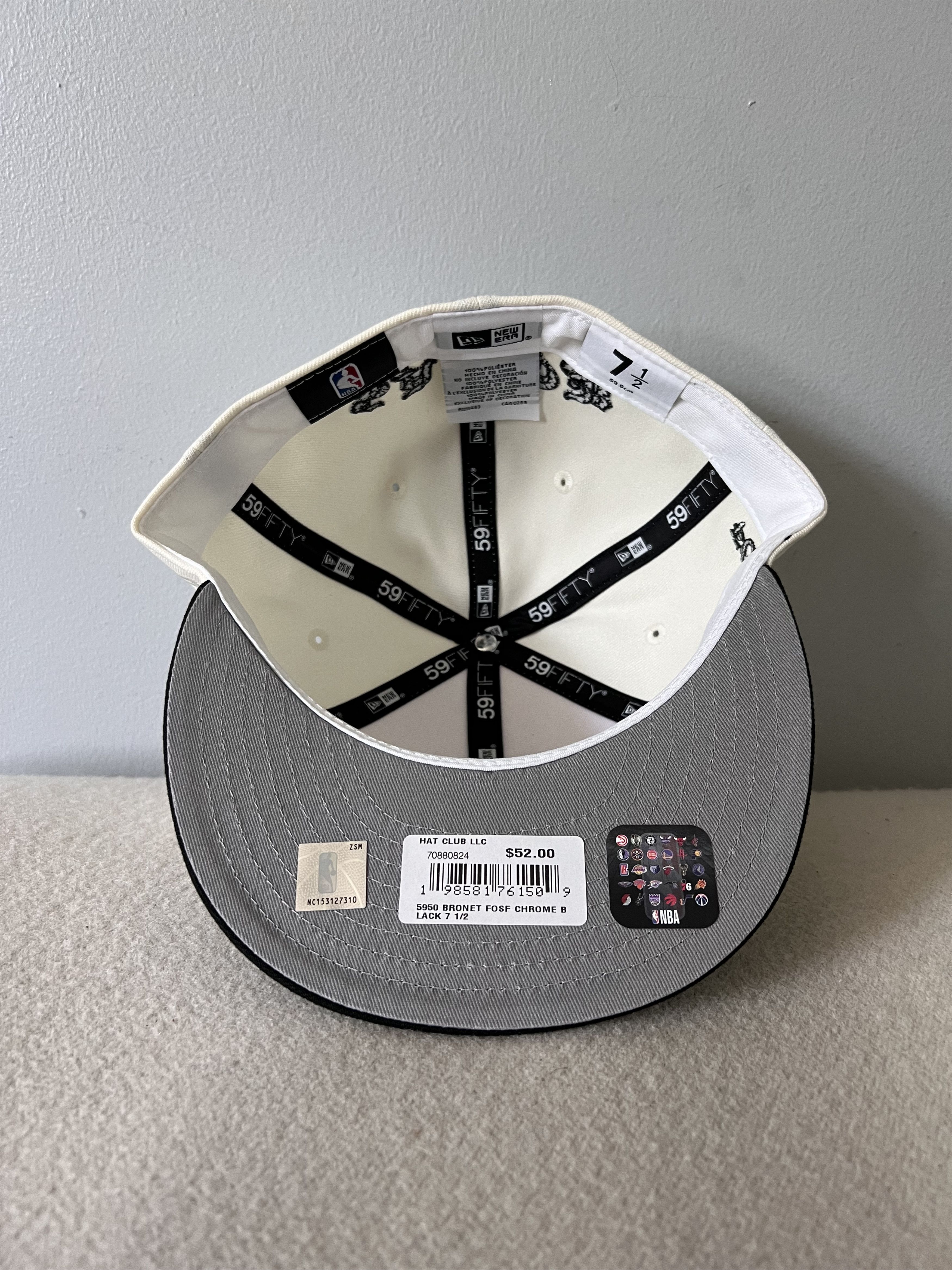 Hat Club 7 1/2 New Era Jae Tips Brooklyn Nets 59FIFTY Fitted Hat Size ONE SIZE - 6 Thumbnail