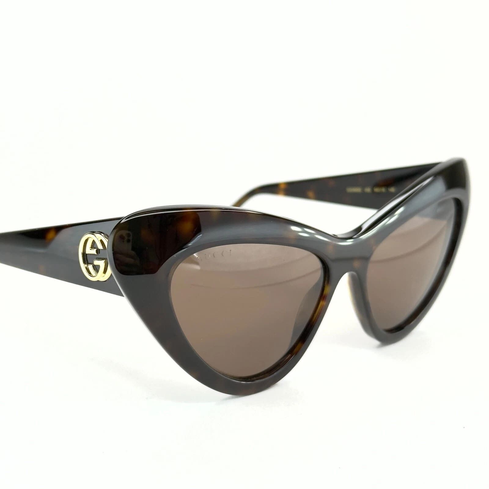 Gucci GUCCI Gg0895s 0895 Havana 002 Fashion Chunky Sunglasses Size ONE SIZE - 5 Thumbnail